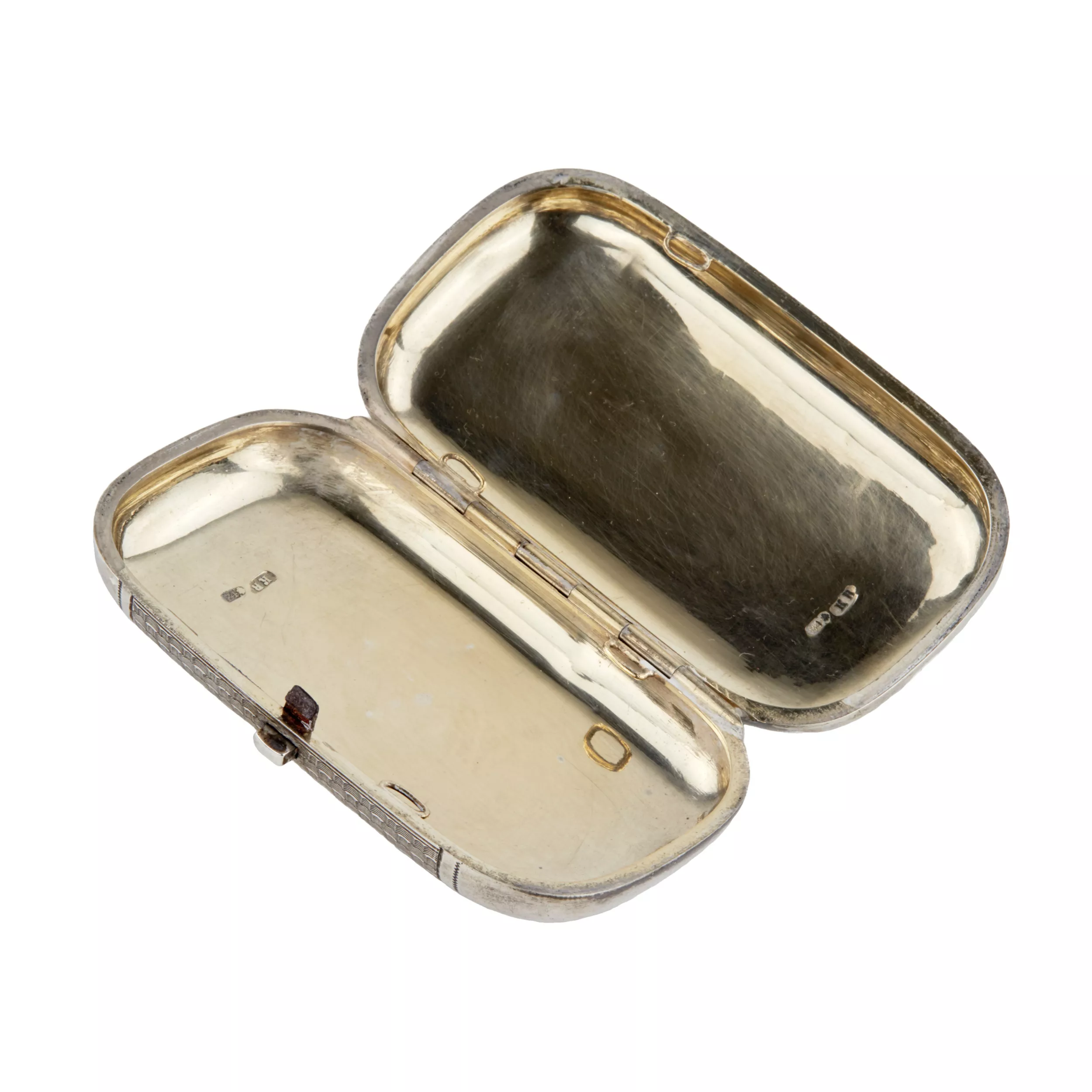 Russe, etui à cigarettes en argent du 19ème siècle. 