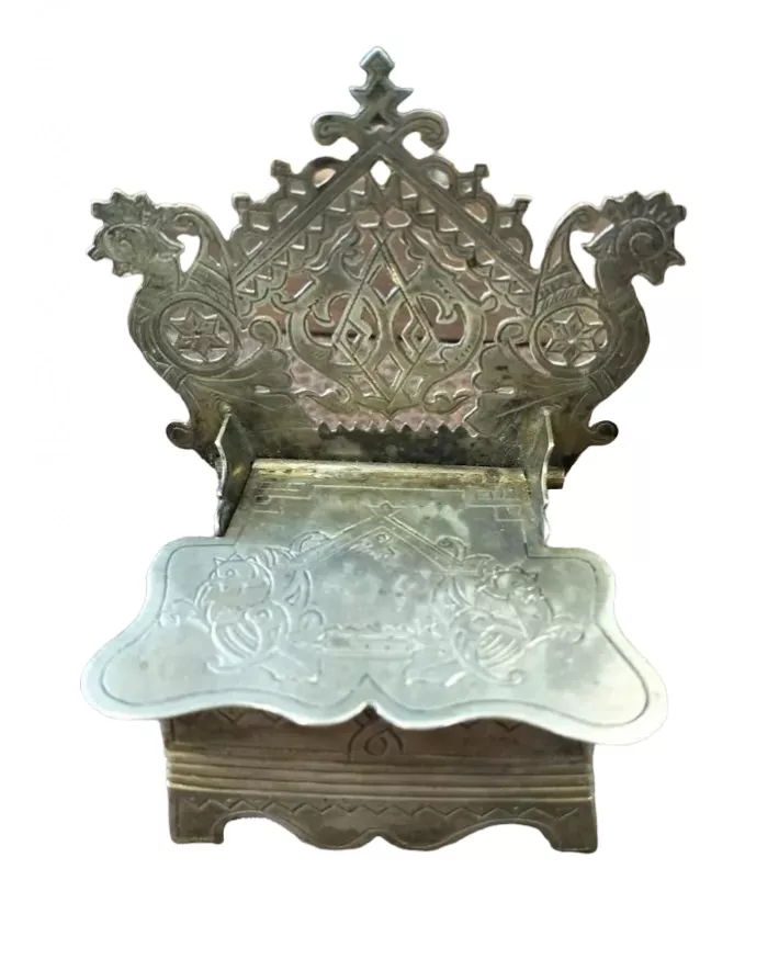 Salière Tabouret argent. Russie, 1888