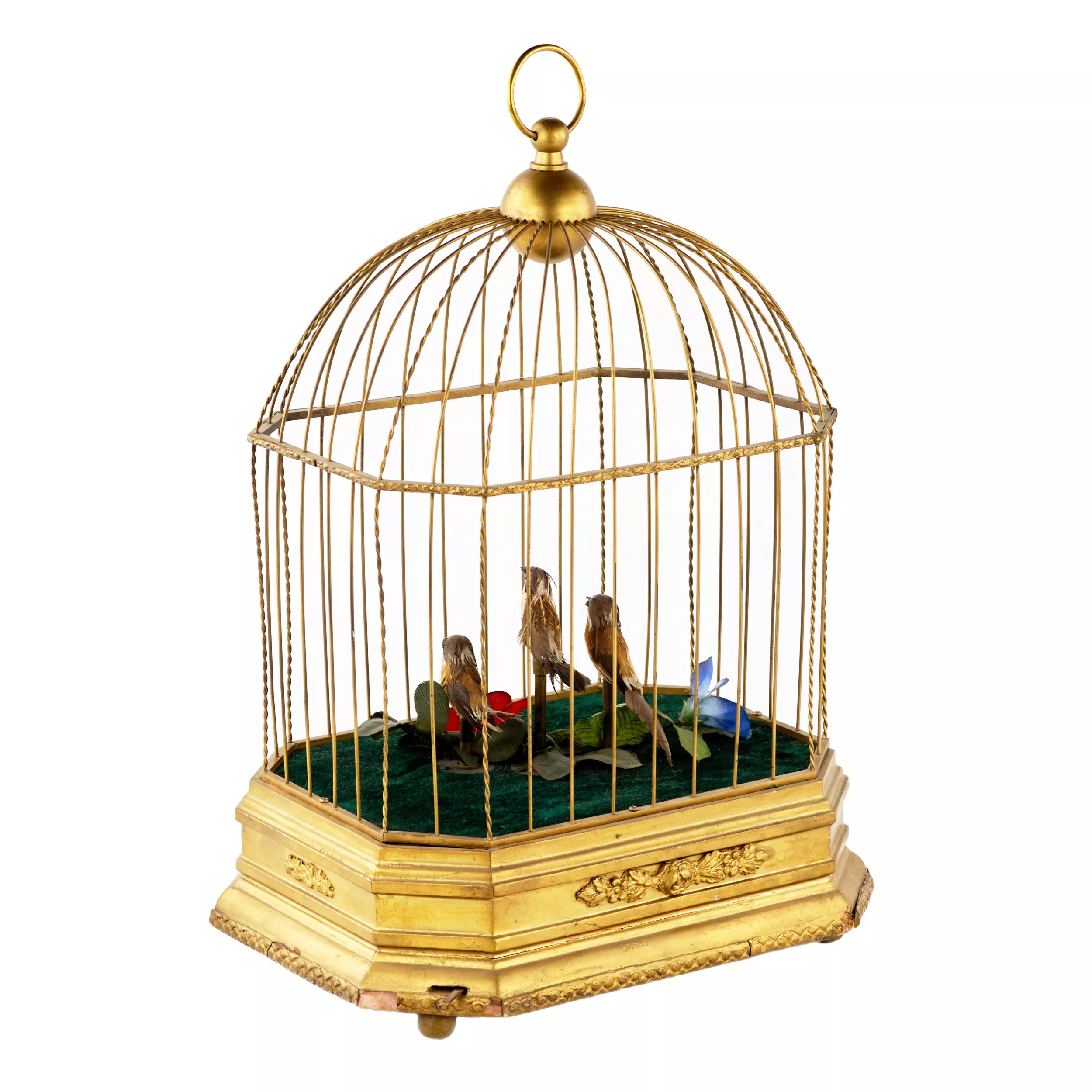 Jouet musical - Cage à oiseaux. 