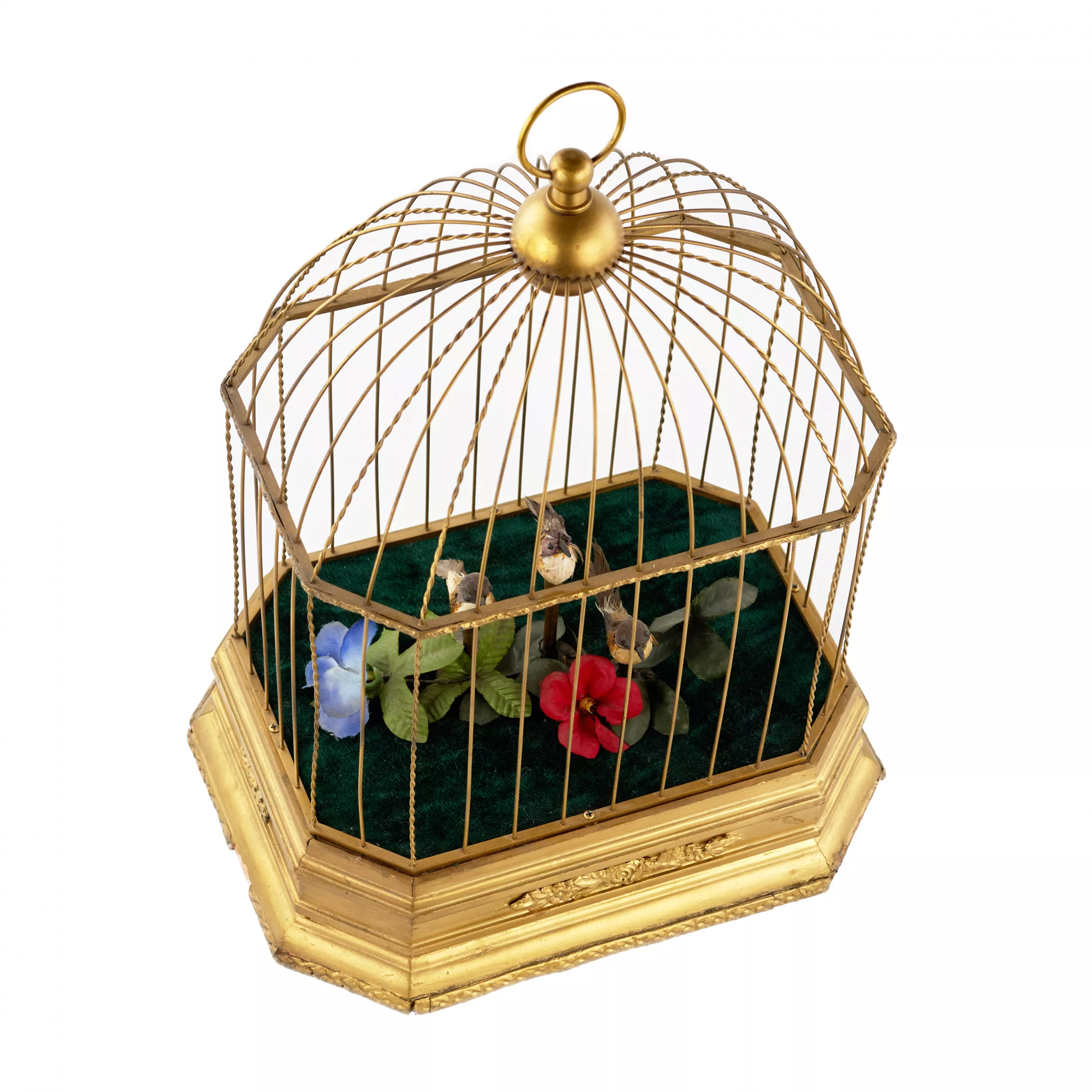 Jouet musical - Cage à oiseaux. 
