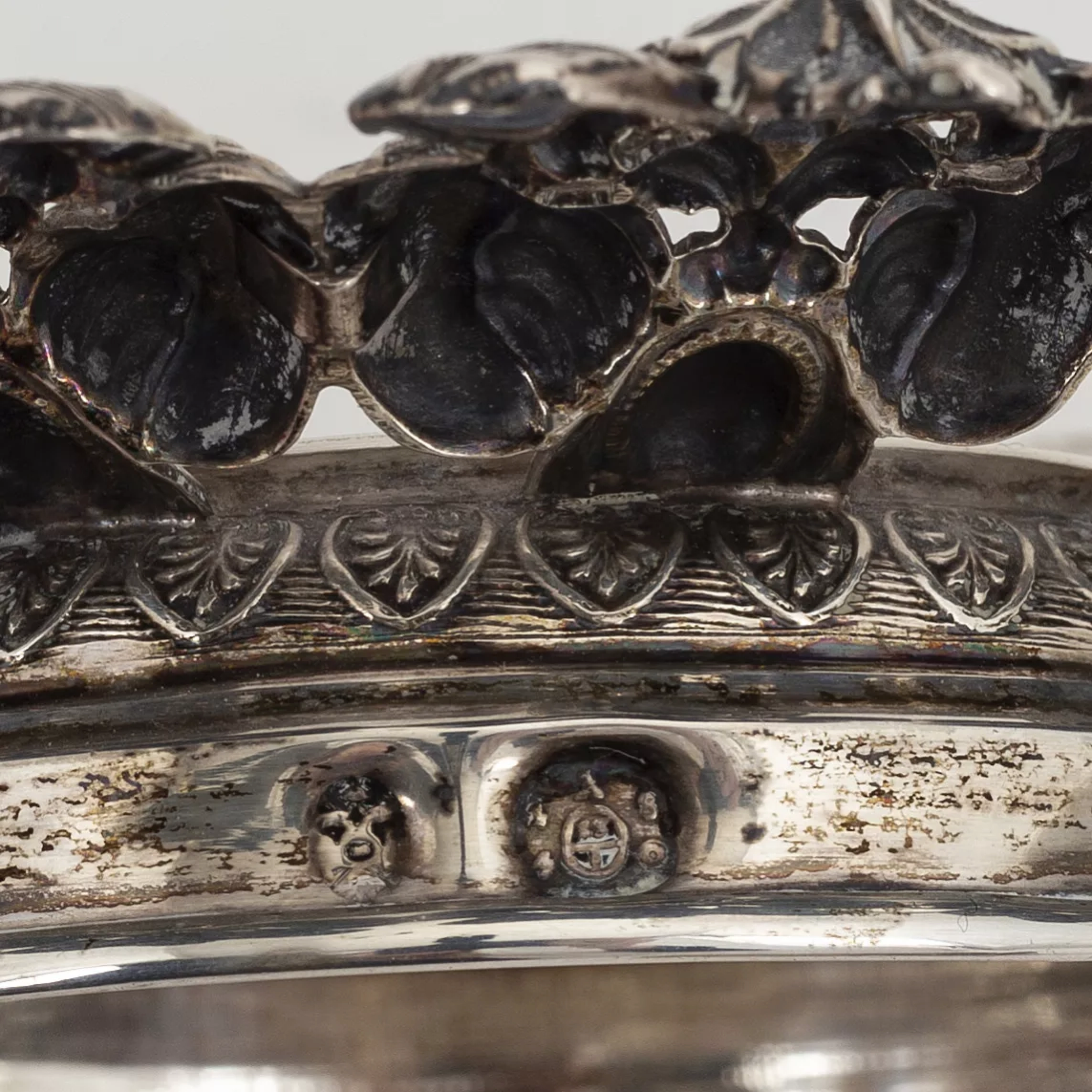 Silver calling bell with stand. Vienna 1830 