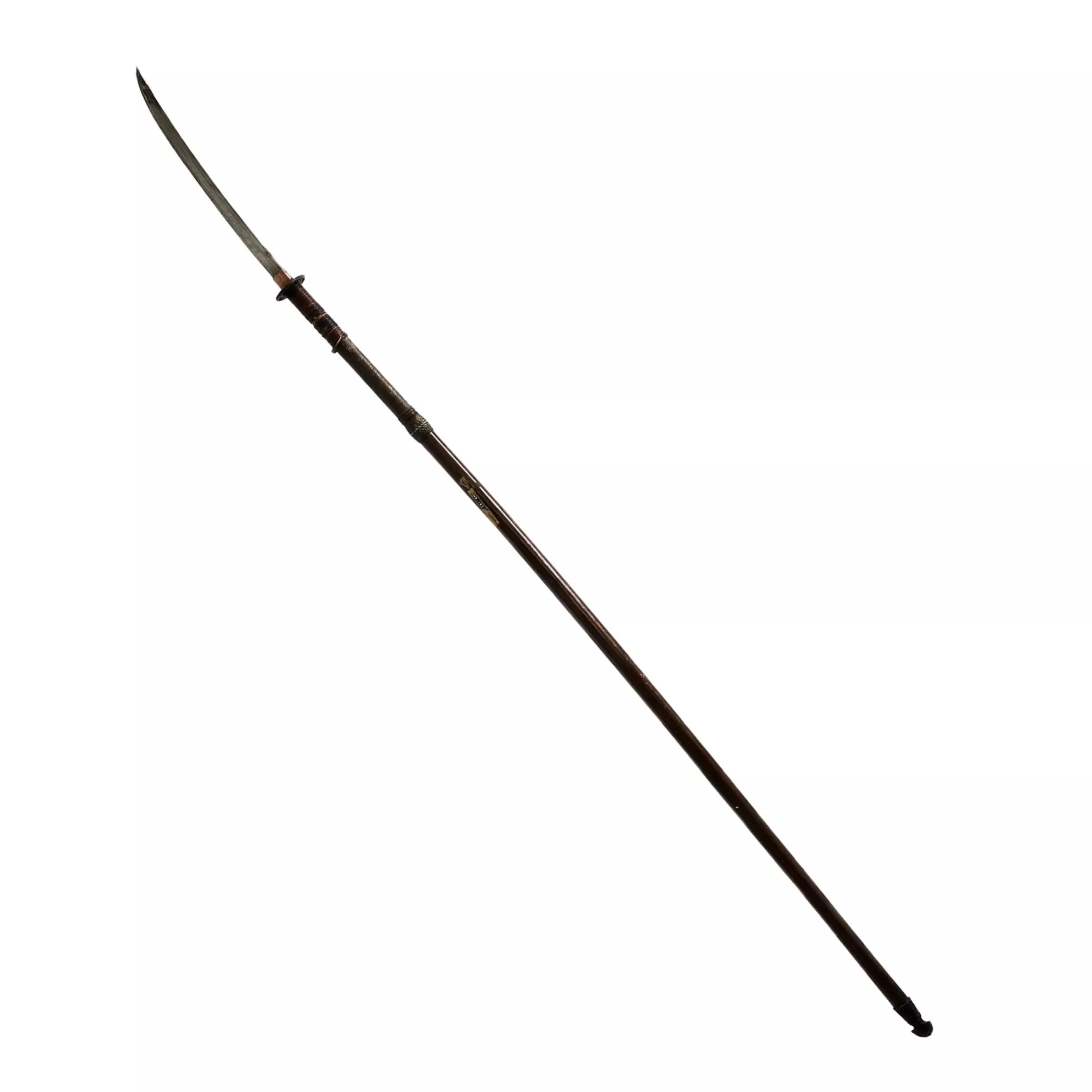 Japanese traditional Naginata spear, Shinshinto period, 1781-1876. 