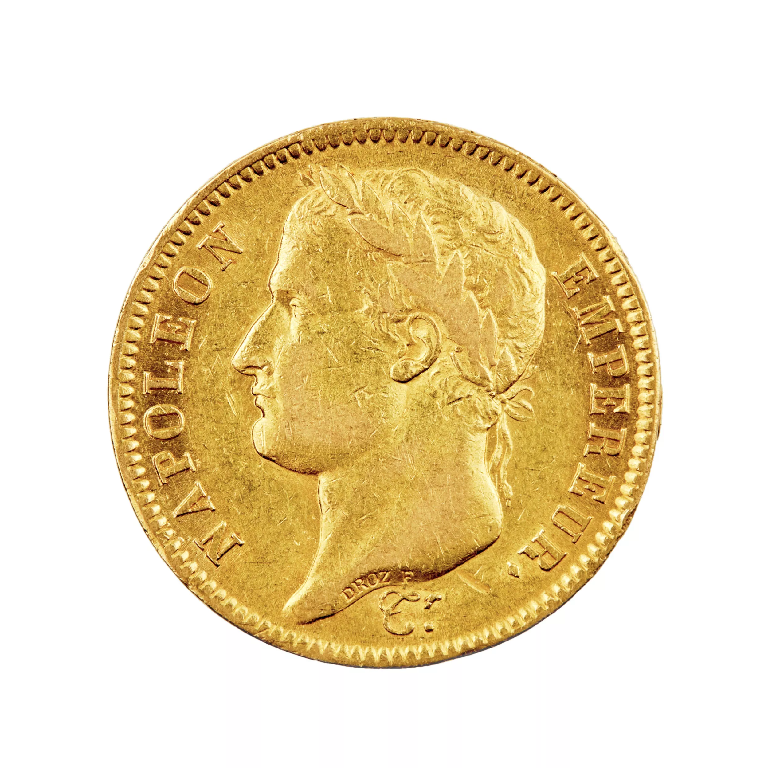 Pièce d`or de 40 francs de 1810. 