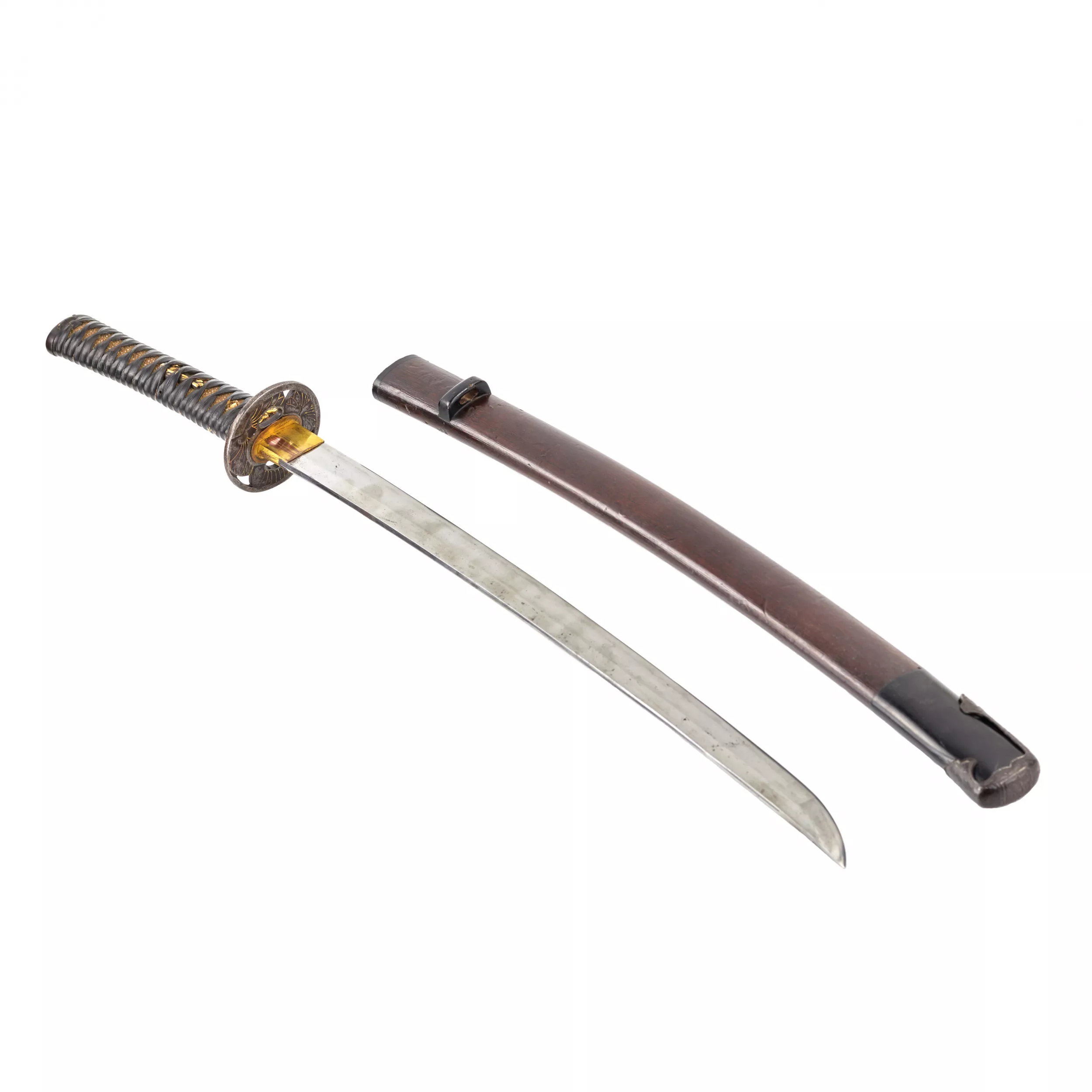 Un sabre japonais. Wakizashi. 19ème siècle.