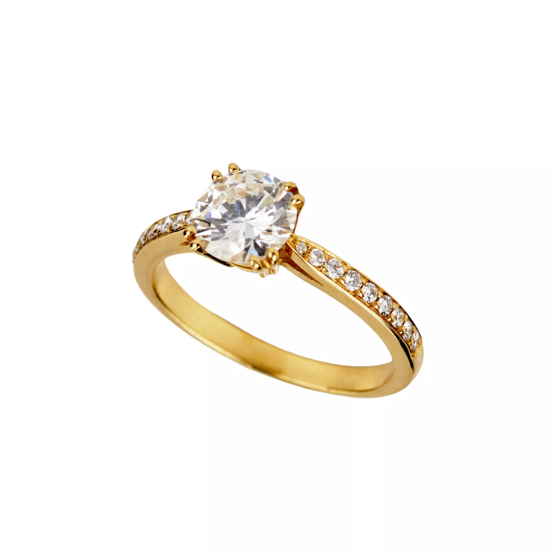 BAGUE EN OR ET DIAMANTS. XXIe SIÈCLE