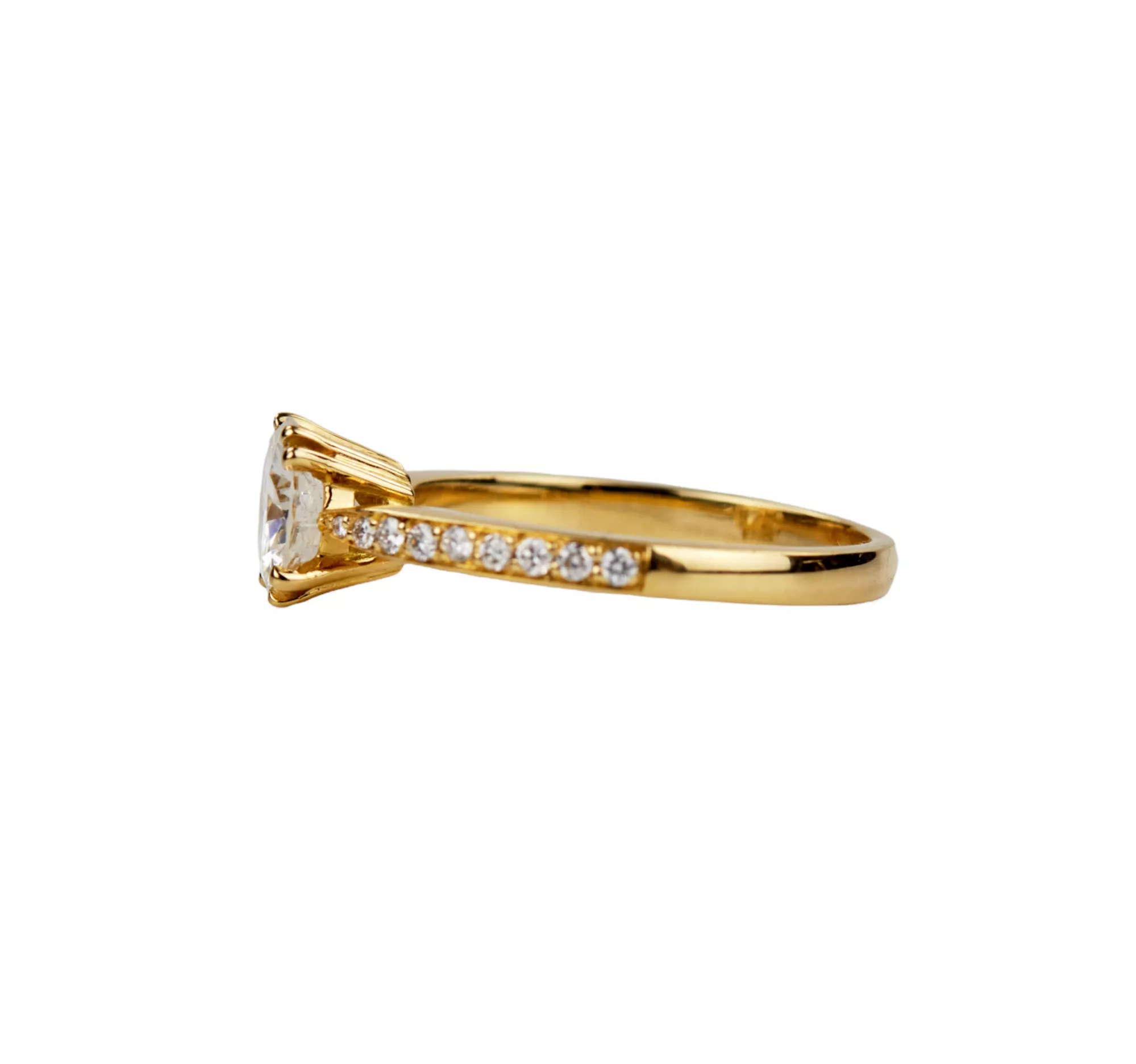 BAGUE EN OR ET DIAMANTS. XXIe SIÈCLE