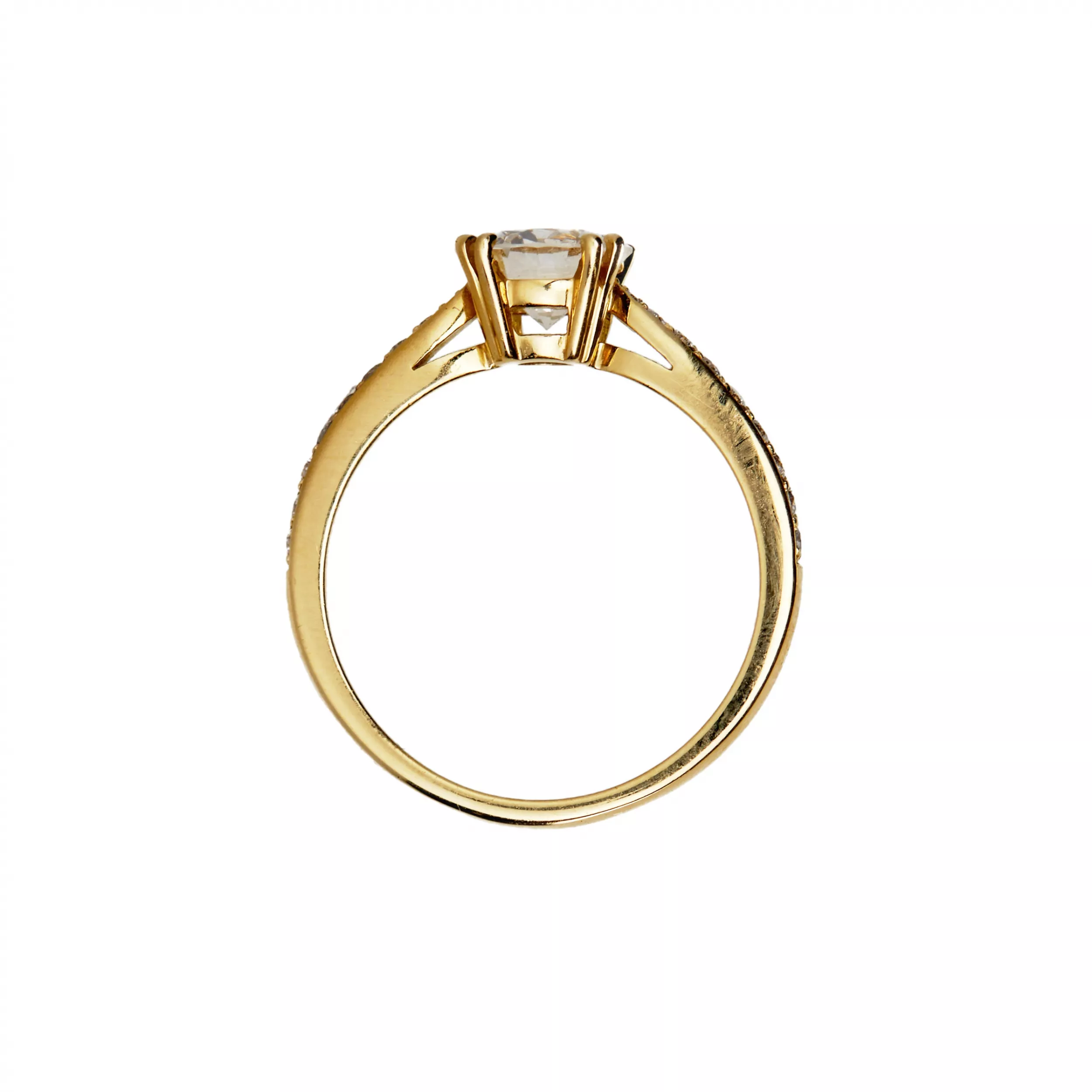 BAGUE EN OR ET DIAMANTS. XXIe SIÈCLE