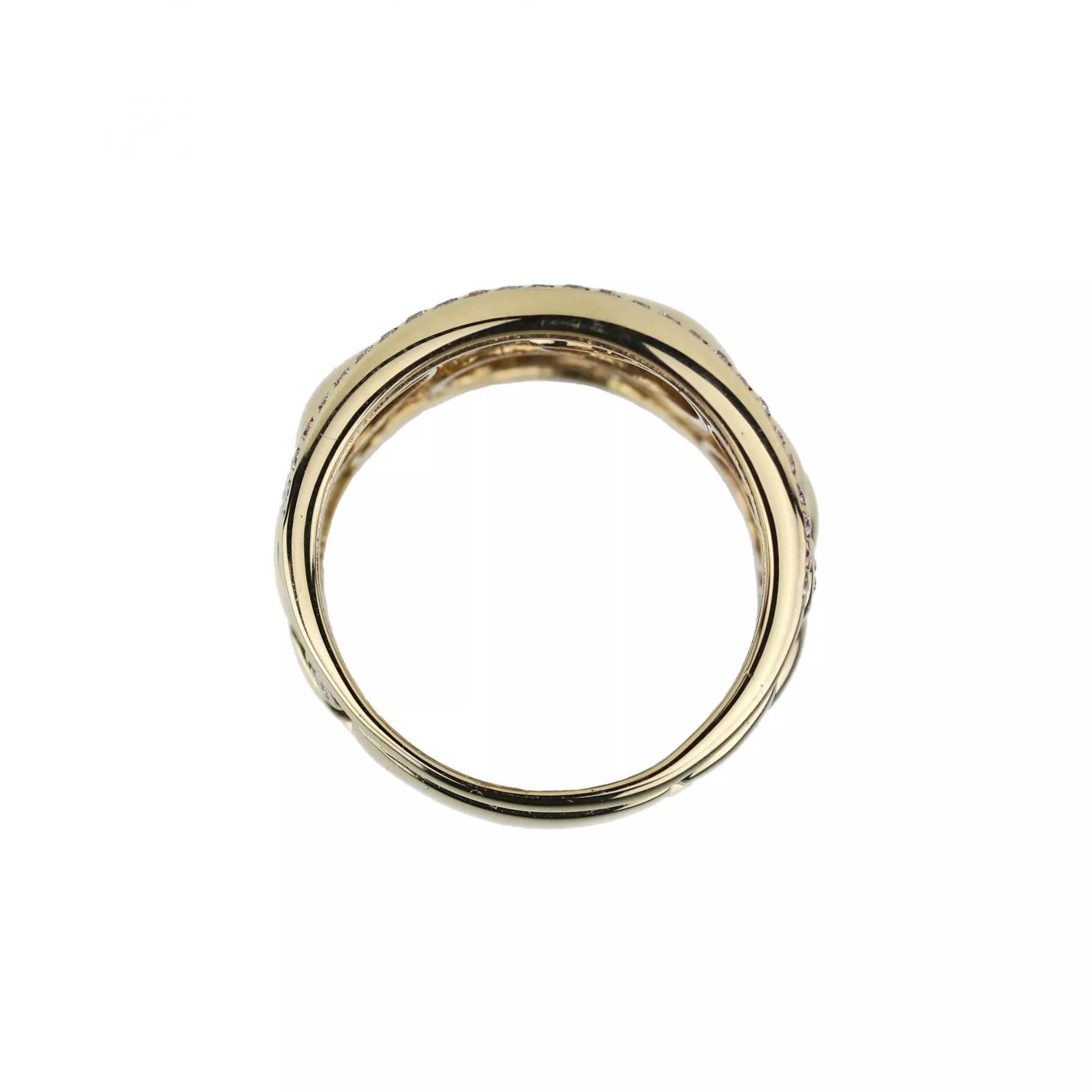 Bague en or avec diamants. 