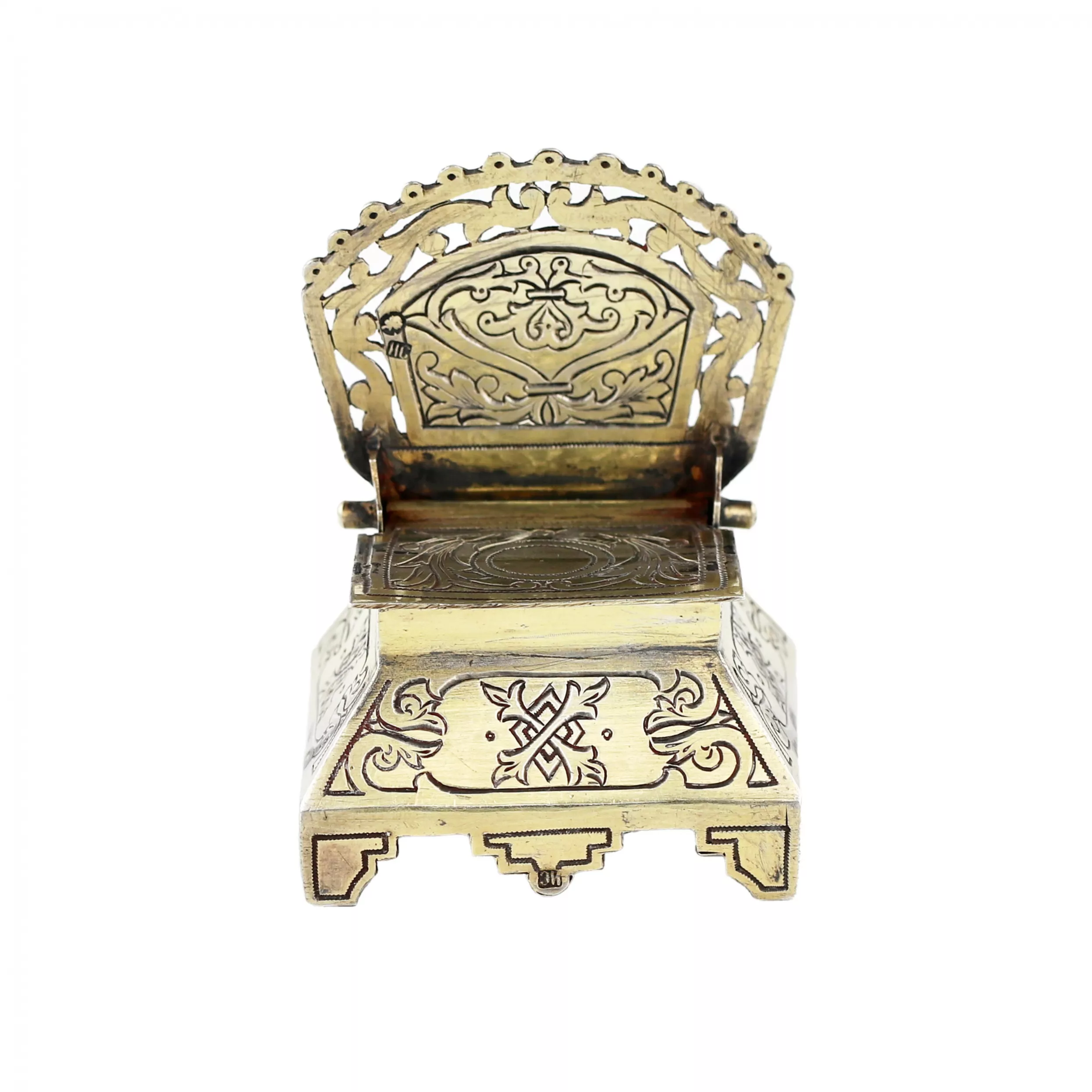 Silver salt-cellar in Russian style. Moscow, 1887. 