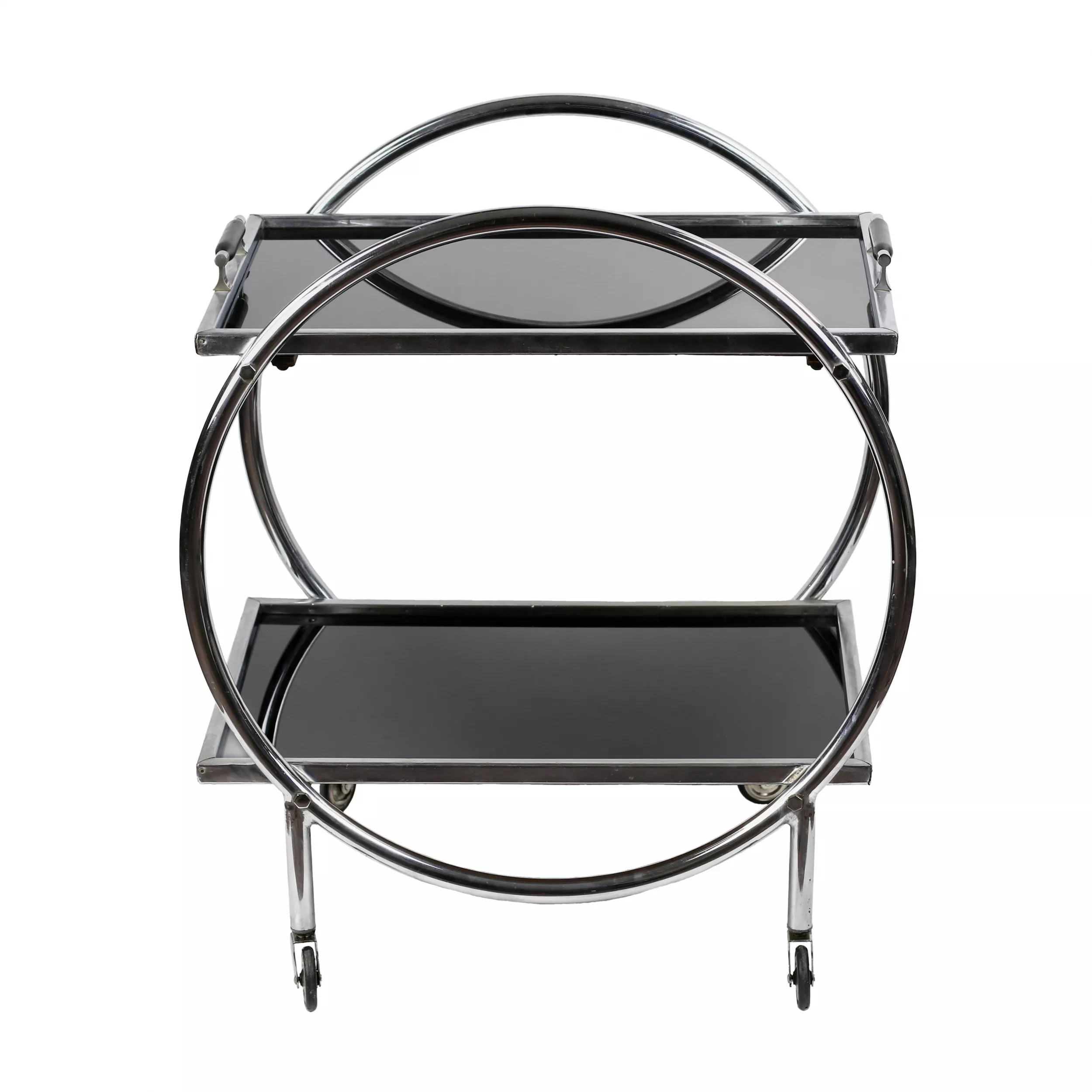 BAUHAUS STYLE SERVING TROLLEY. EUROPE, 20TH CENTURY