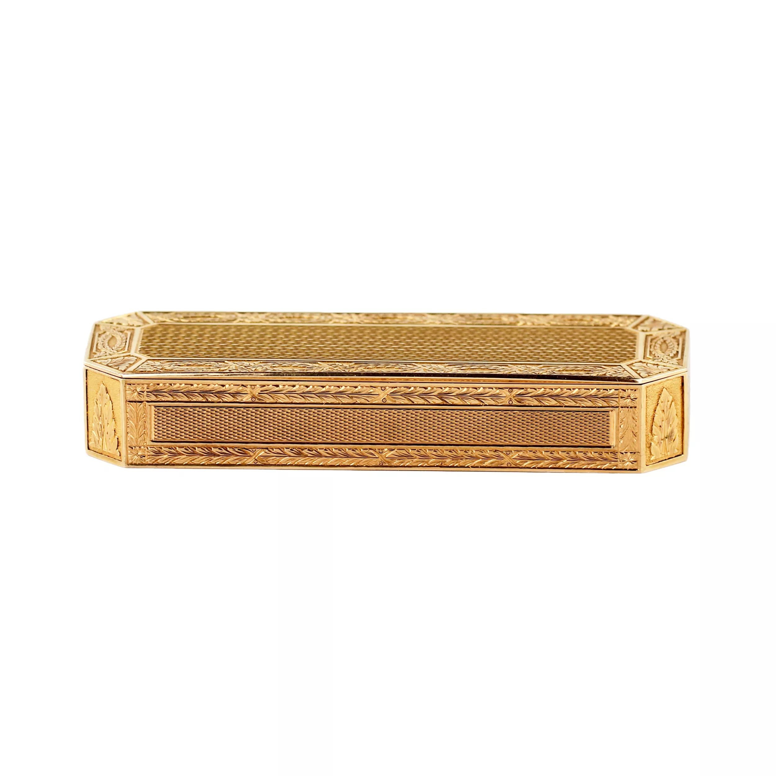 Etui à cure-dents en or français du XIXe siècle. 