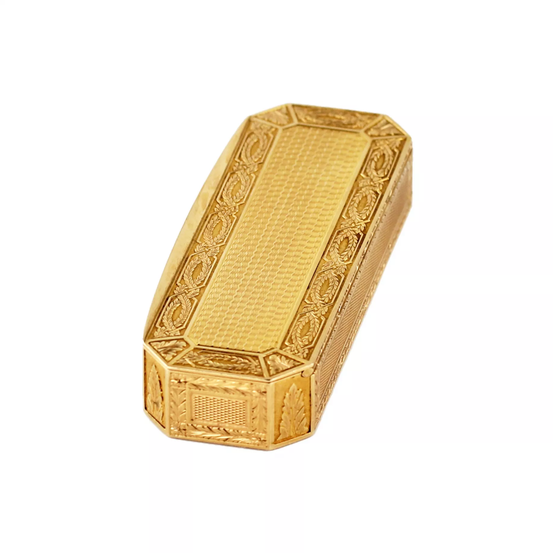 Etui à cure-dents en or français du XIXe siècle. 