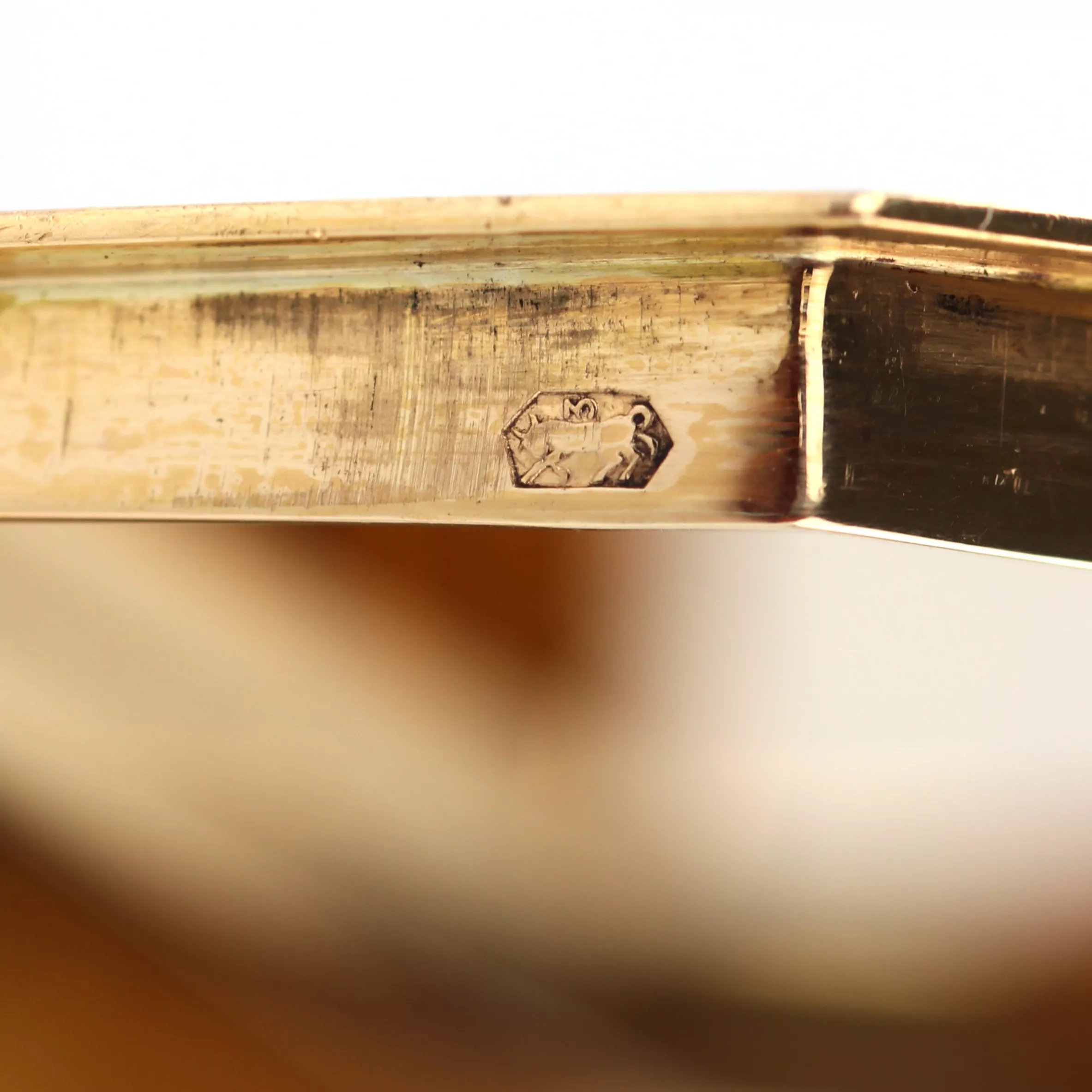 Etui à cure-dents en or français du XIXe siècle. 