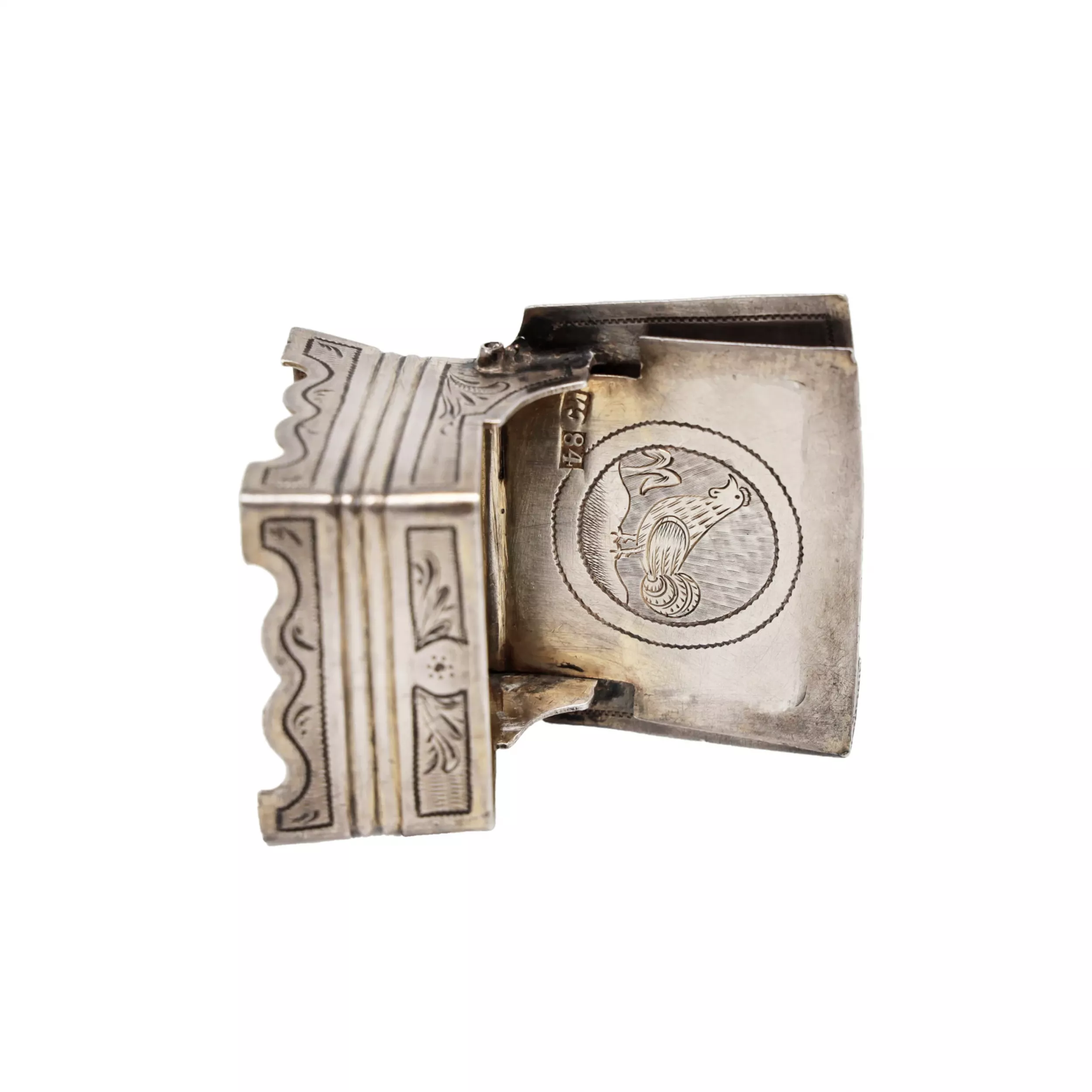 Salière en argent de style neo-russe. Moscou 1875.