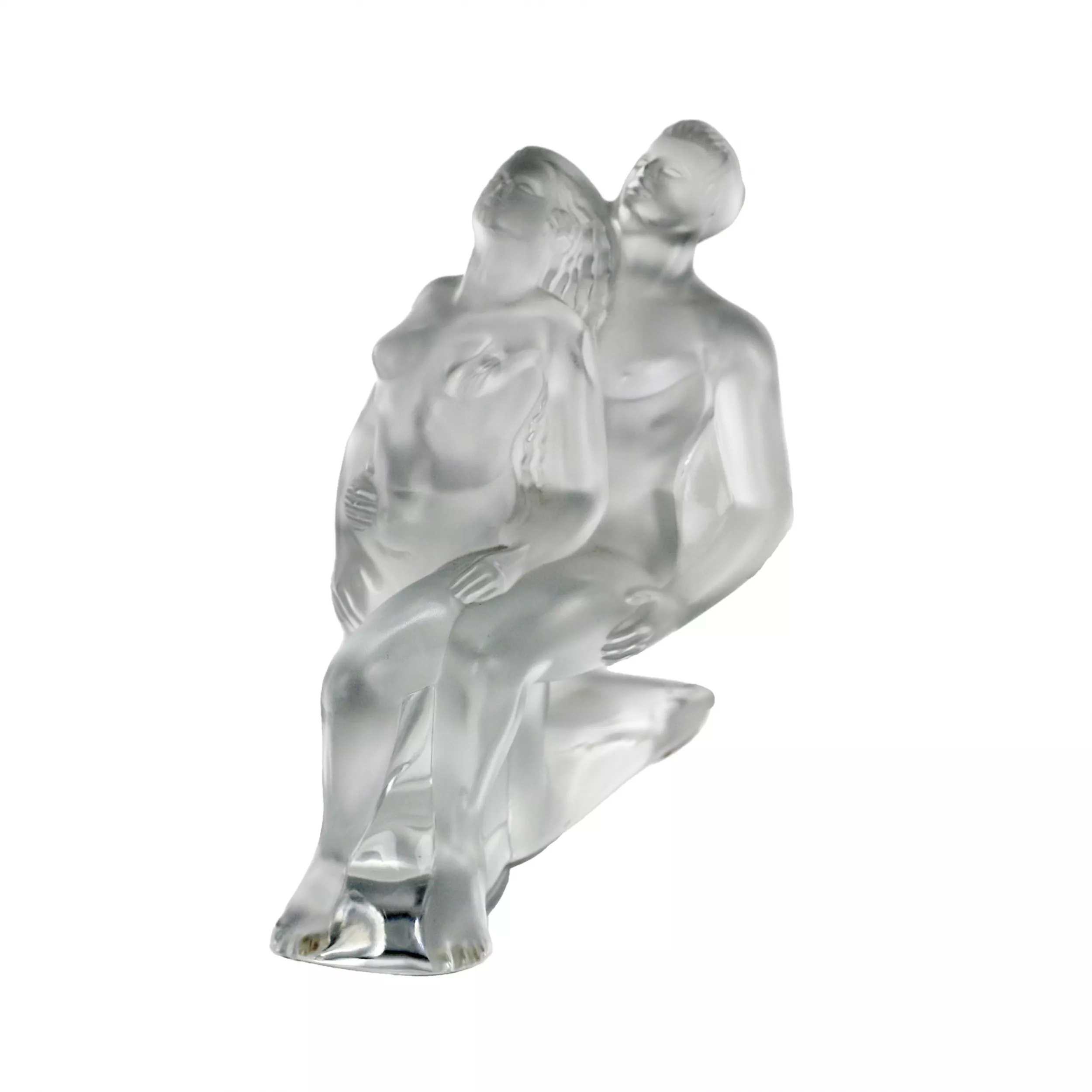 La figure d`un couple amoureux. Verre. Lalique. 