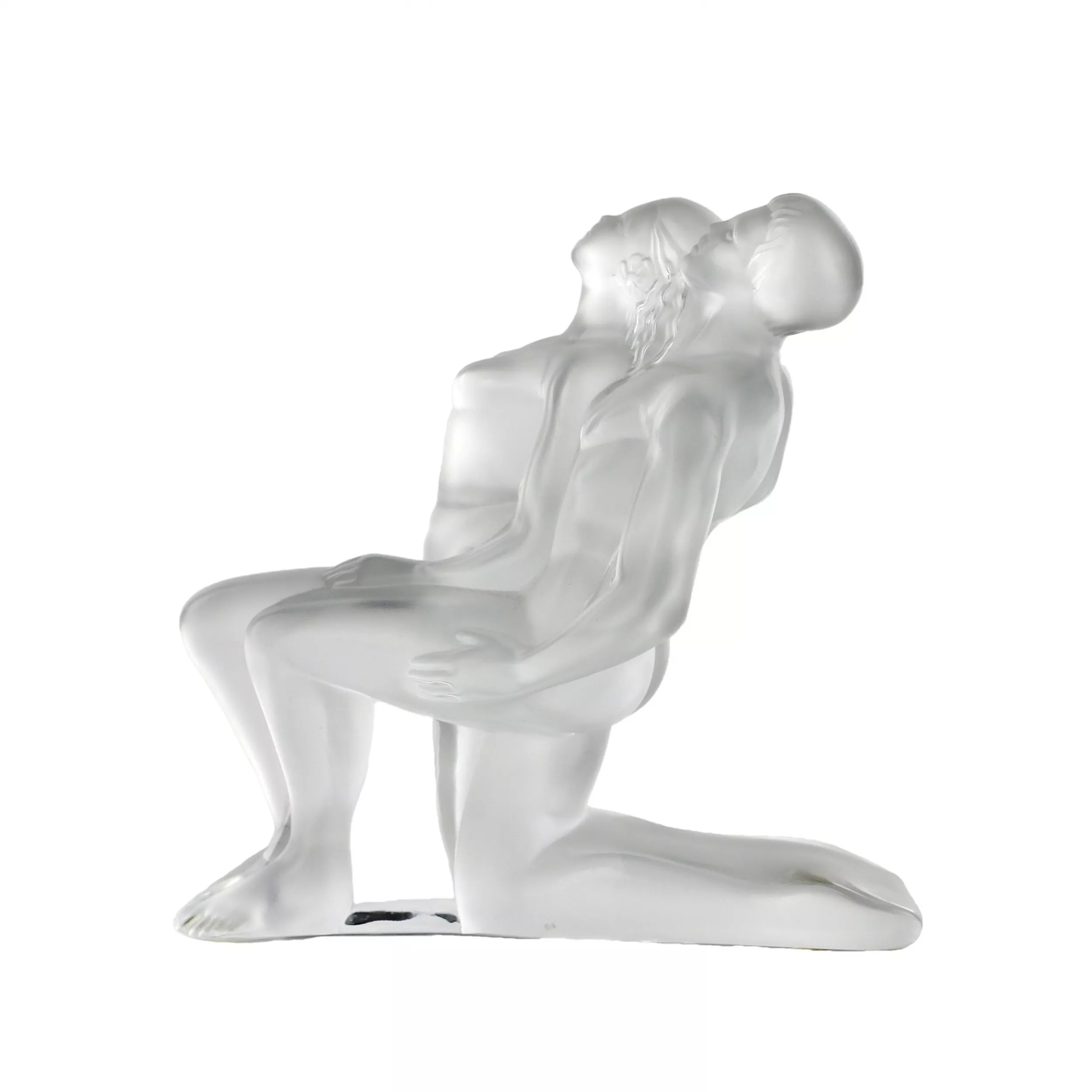 La figure d`un couple amoureux. Verre. Lalique. 