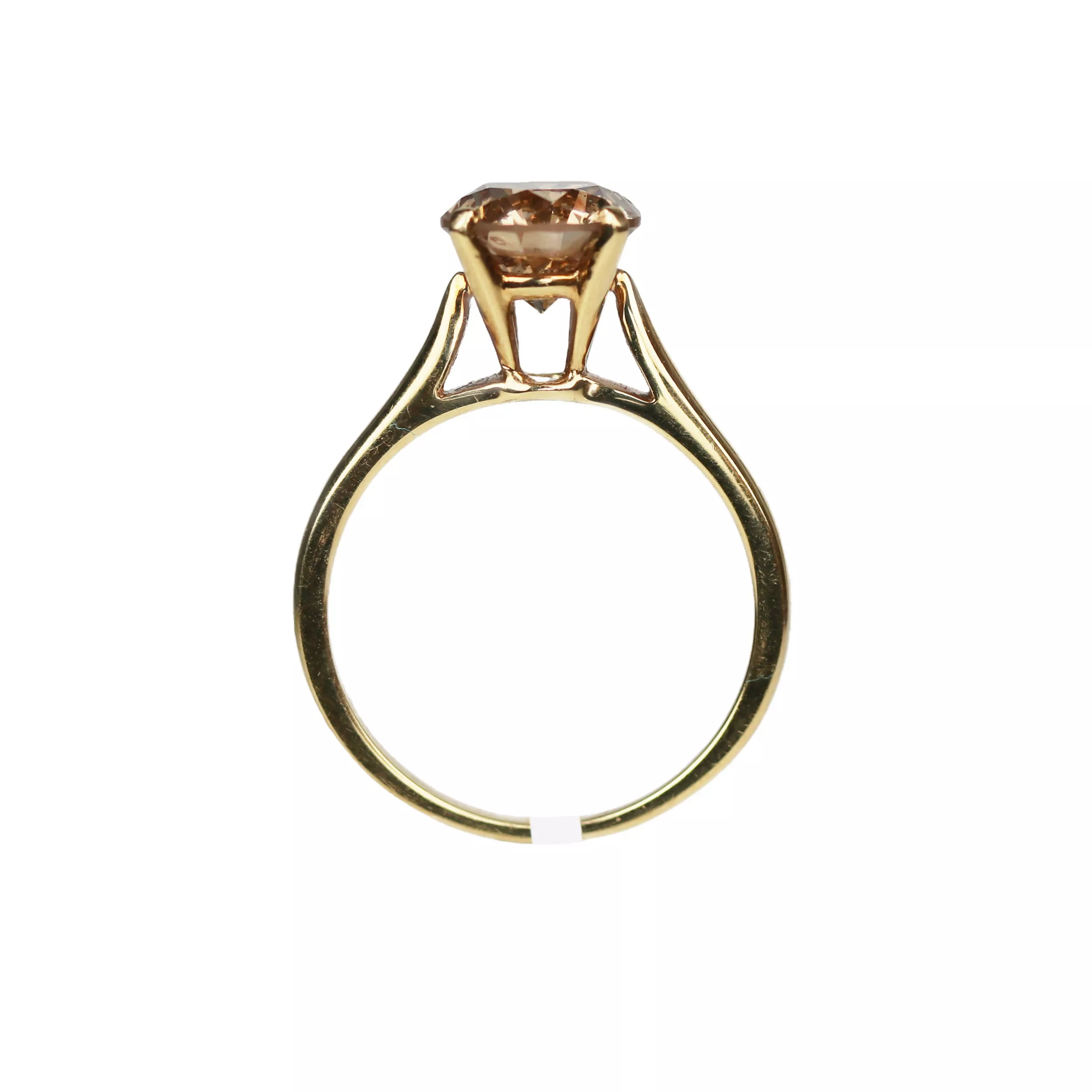 Gold 18K diamond ring. 