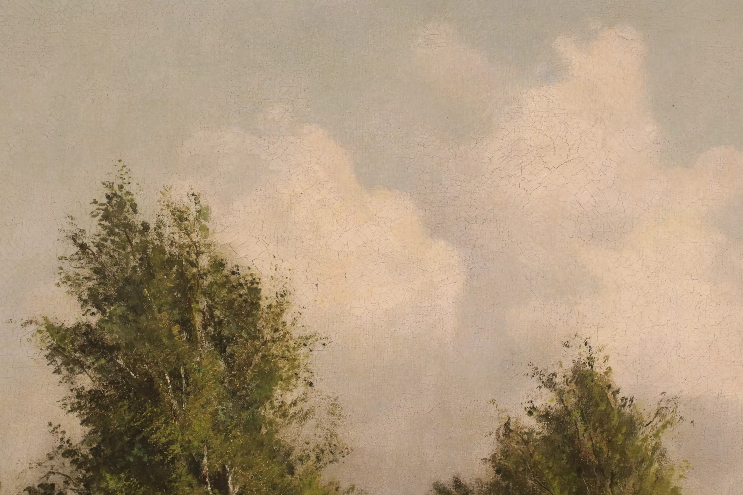 Картина «Сельский пейзаж». Михаил Константинович Клодт (1832-1902).