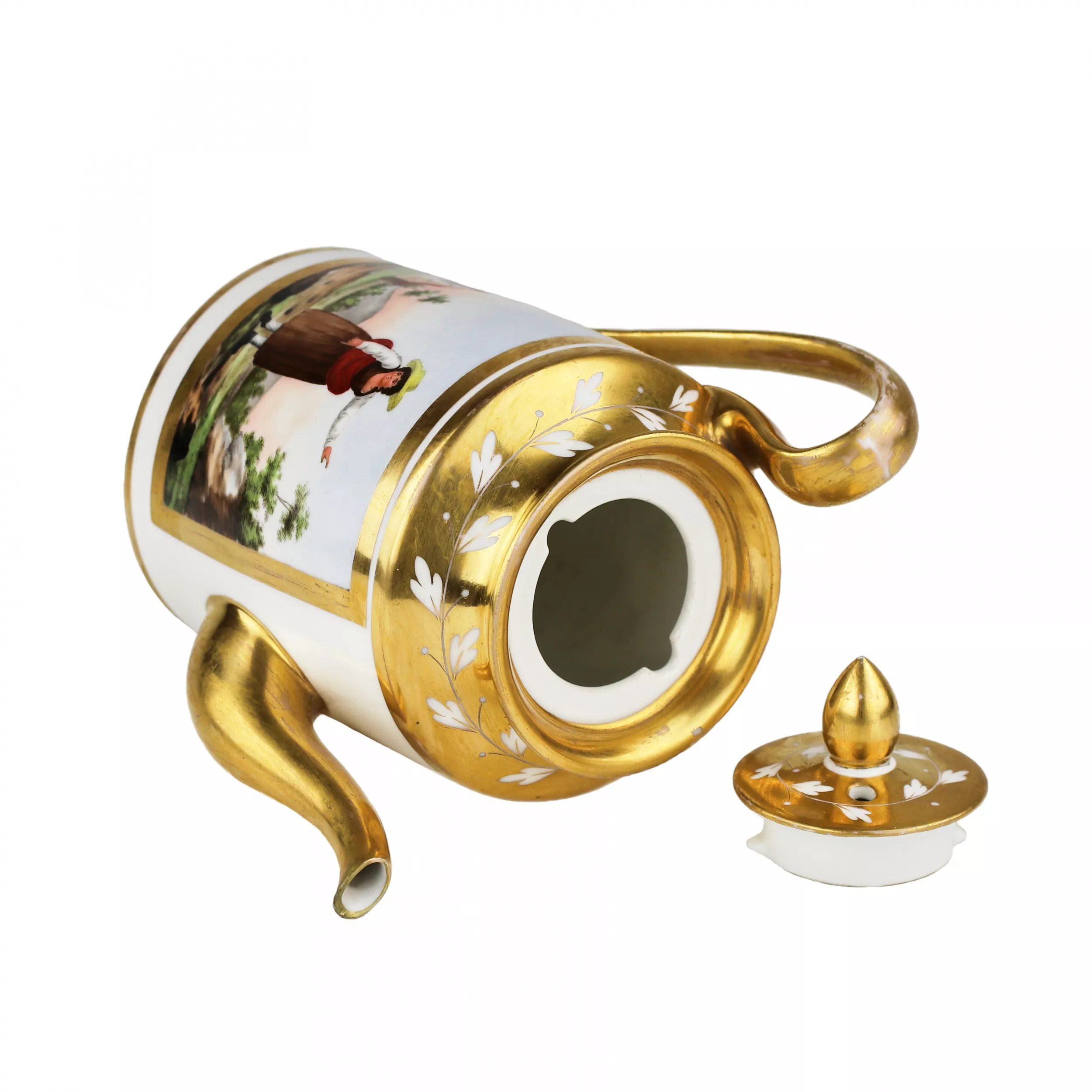 Gardner porcelain teapot. Russia, 1820-1830s 