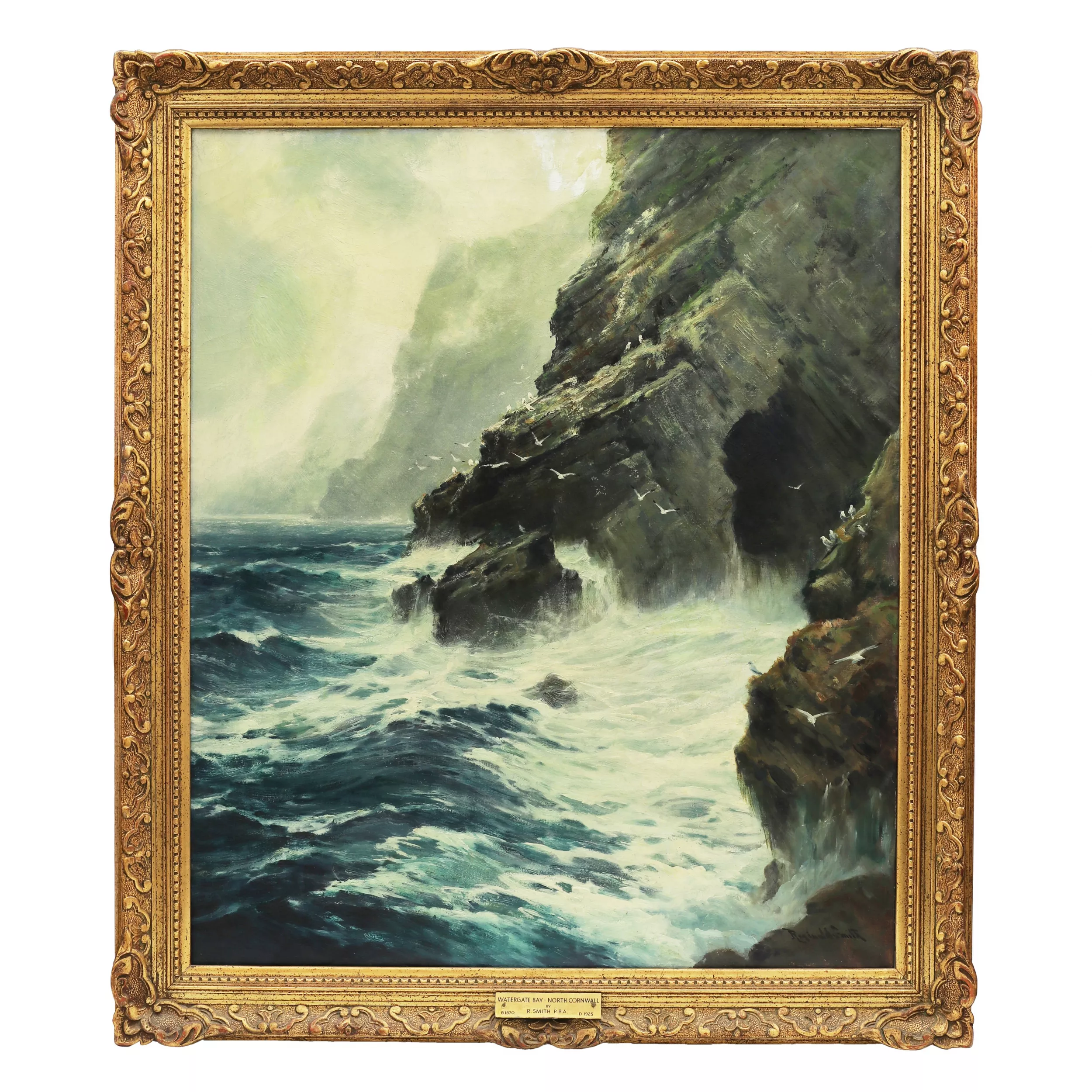 Пара морских пейзажей . REGINALD SMITH (1855-1925). Англия.