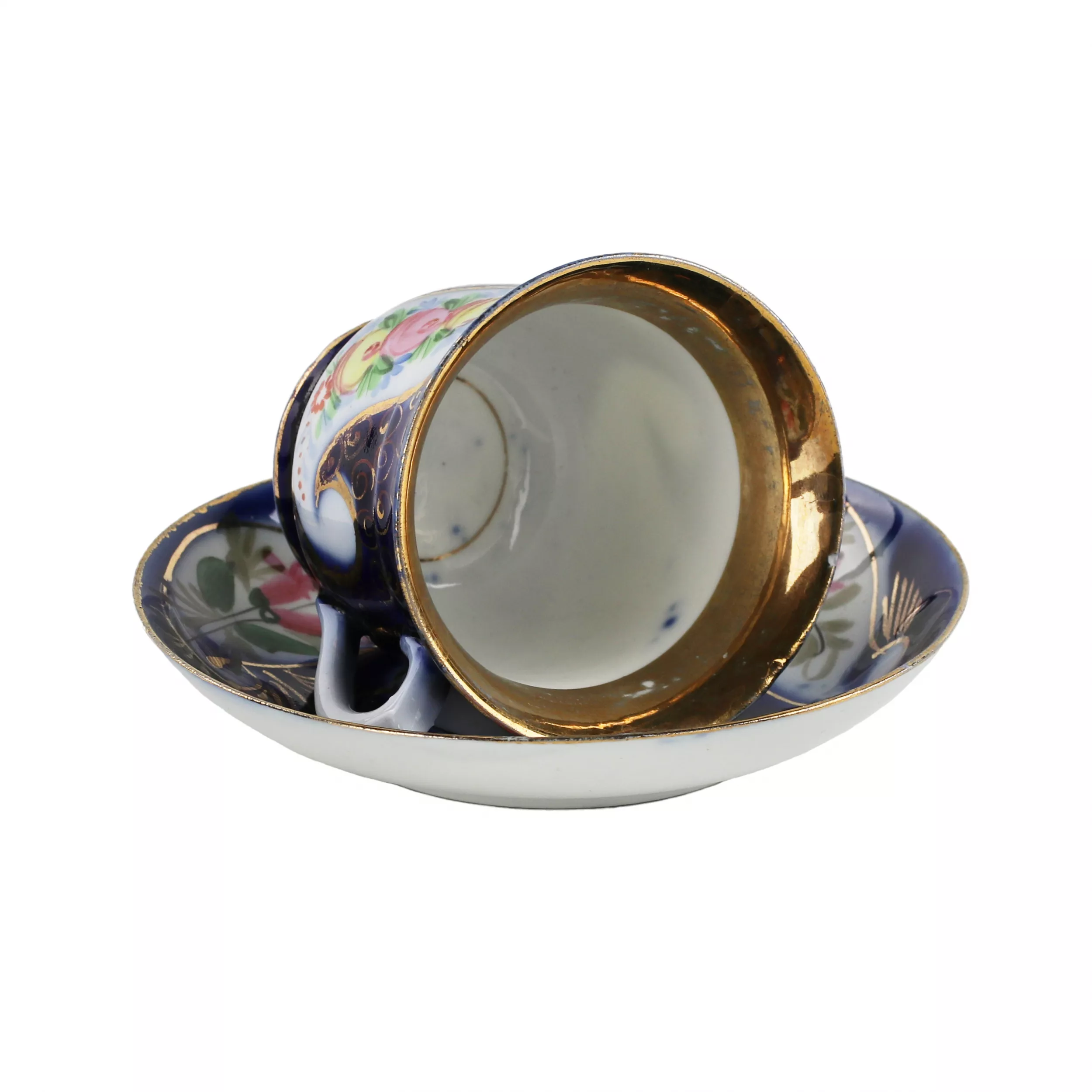 Paire de the en porcelaine usine Dulevo Kuznetsov. 
