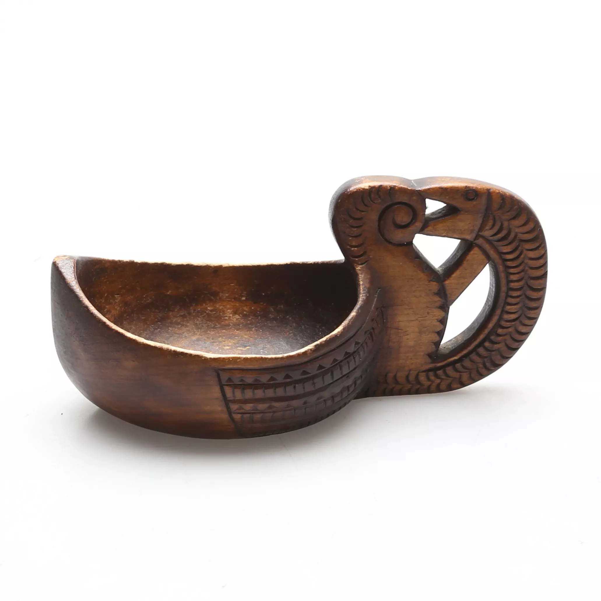 Russian wooden ladle for beer, kvass. Russia. 1914 
