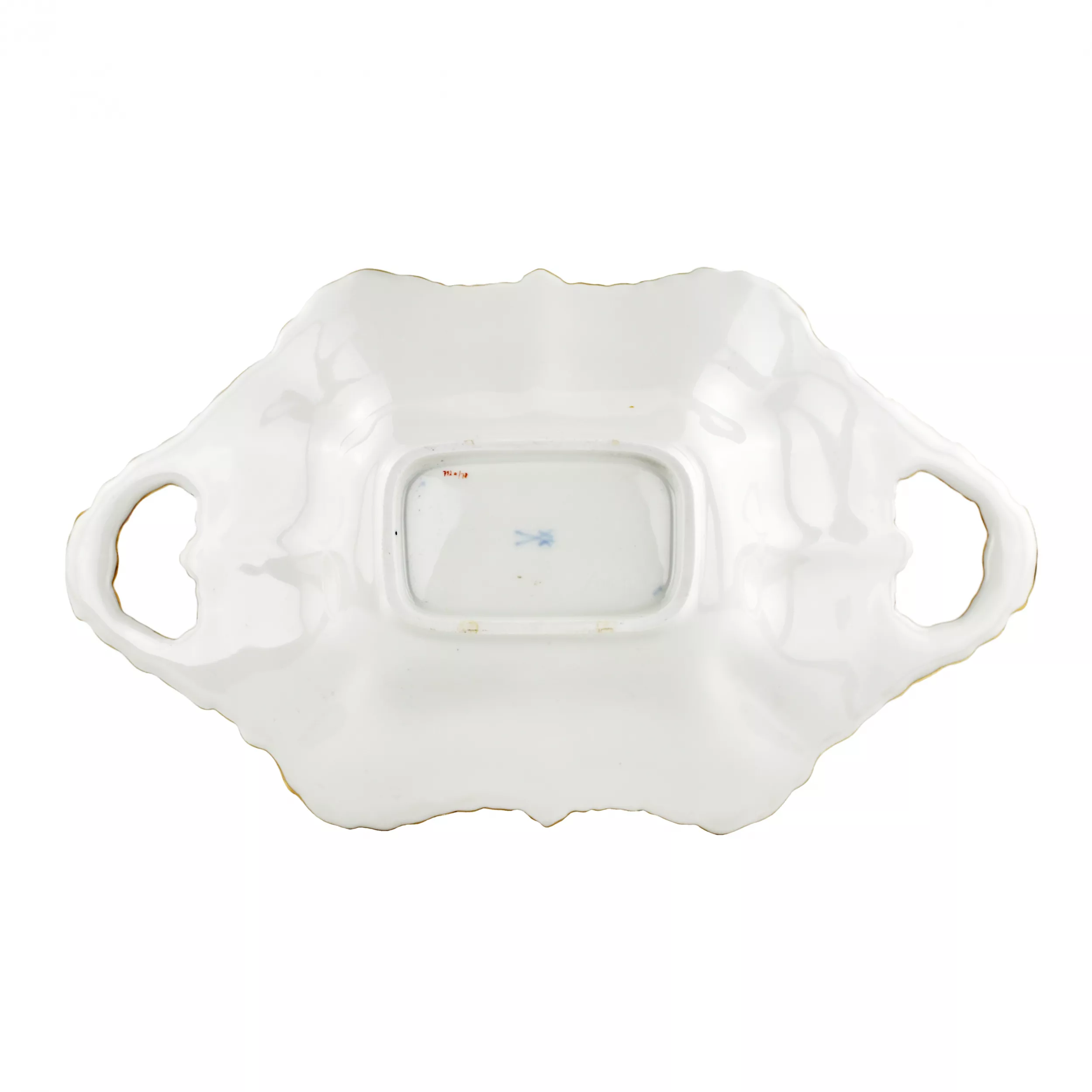 Magnifique plateau de Meissen et de porcelaine
