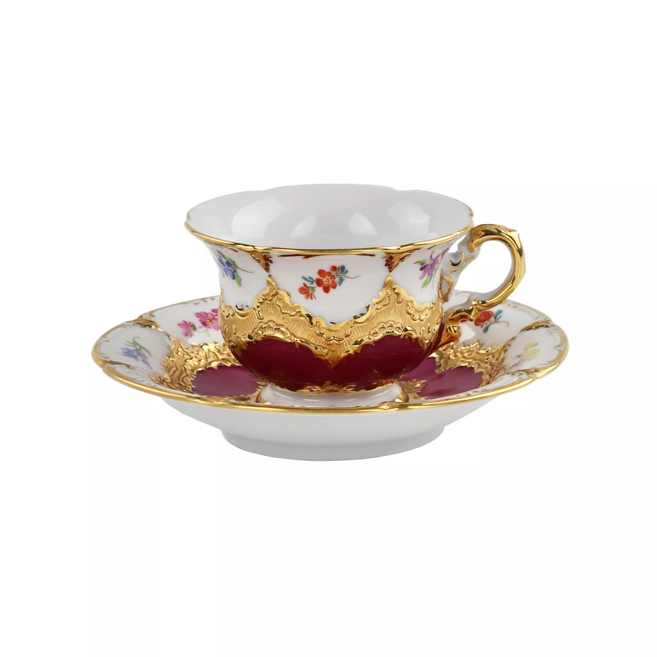 Meissen - paire de porcelaine B-Form pour moka. 