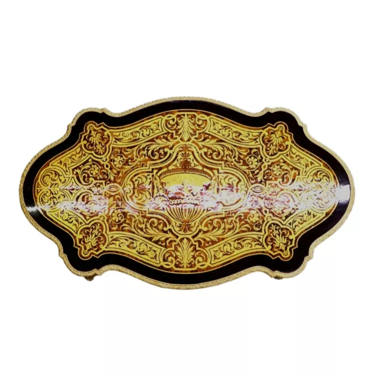 Tableau realise en technique Boulle. 19ème siècle 
