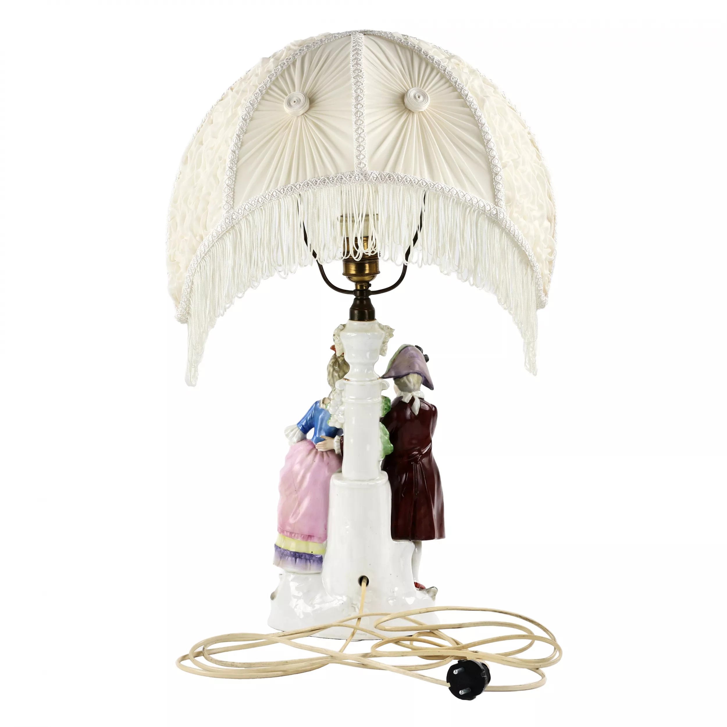 Lampe de table en porcelaine. 
