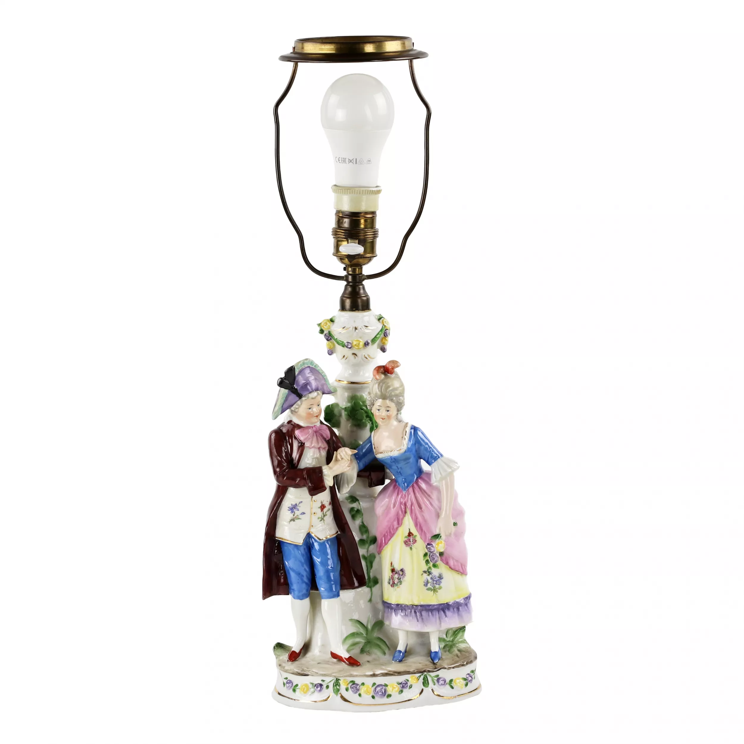Lampe de table en porcelaine. 