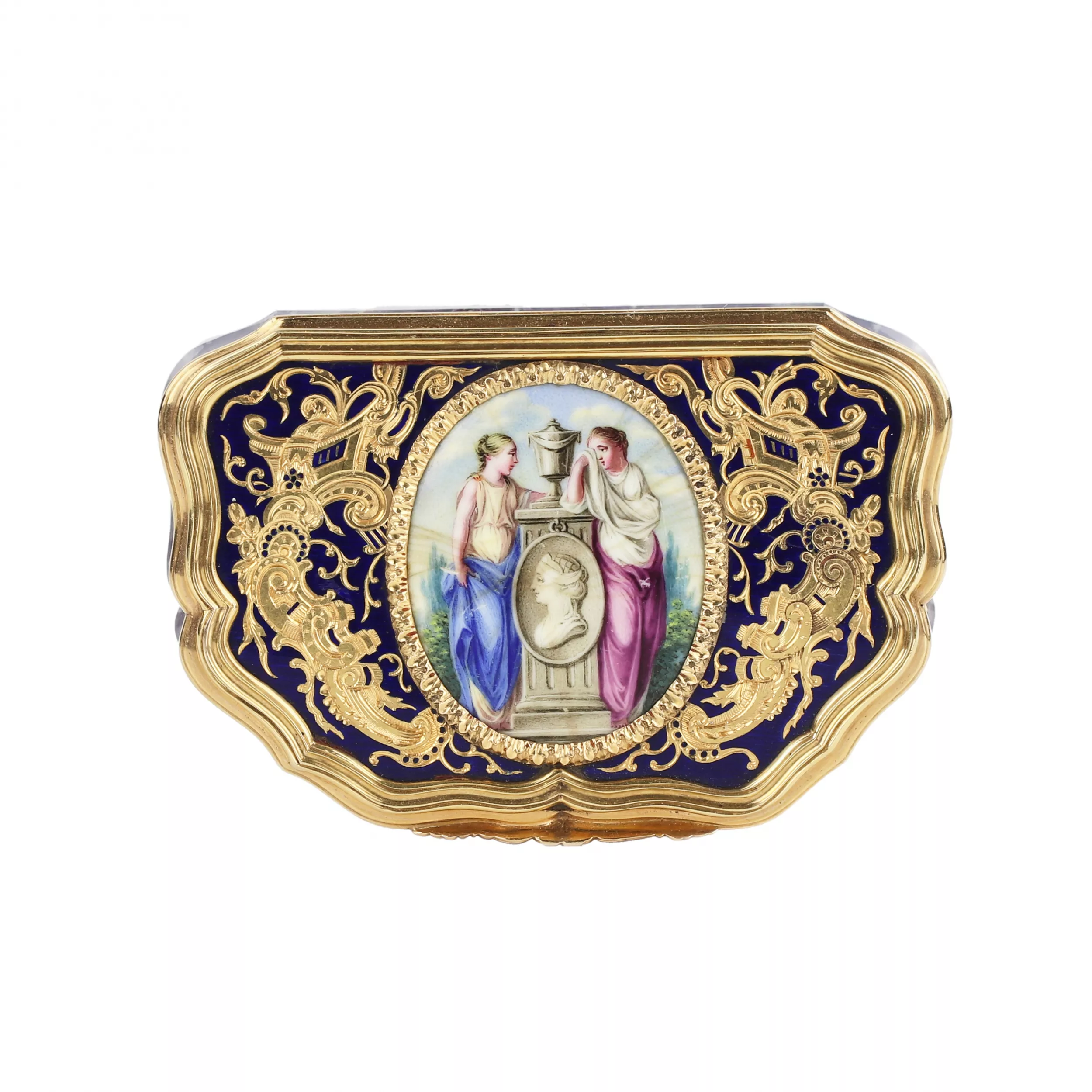 TABATIÈRE UNIQUE EN AMÉTHYSTE ET OR EMPIRE RUSSE, SAINT-PÉTERSBOURG, VERS 1840