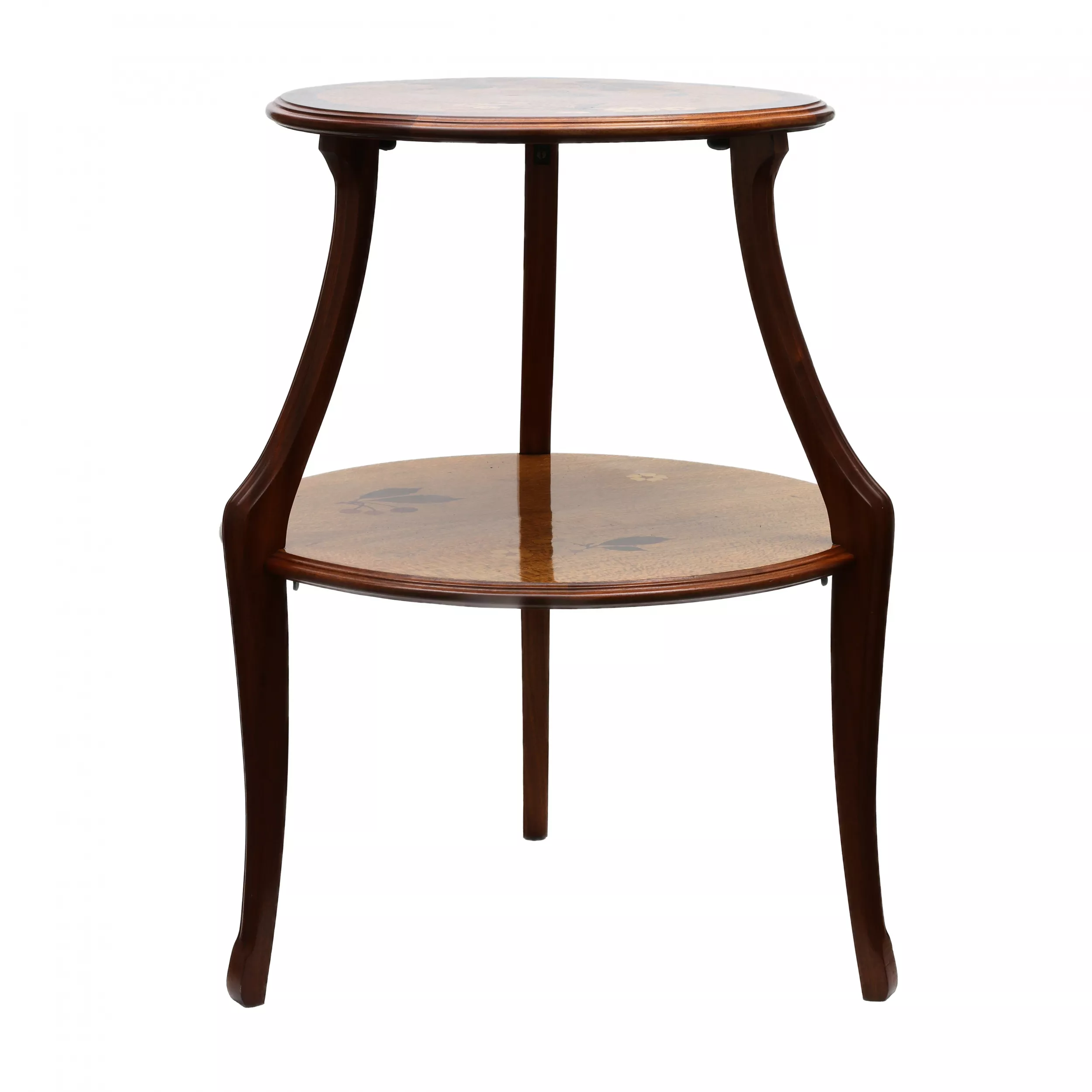 Boudoir table Art Nouveau, inlaid wood. Louis MAJORELLE (1859-1926). 