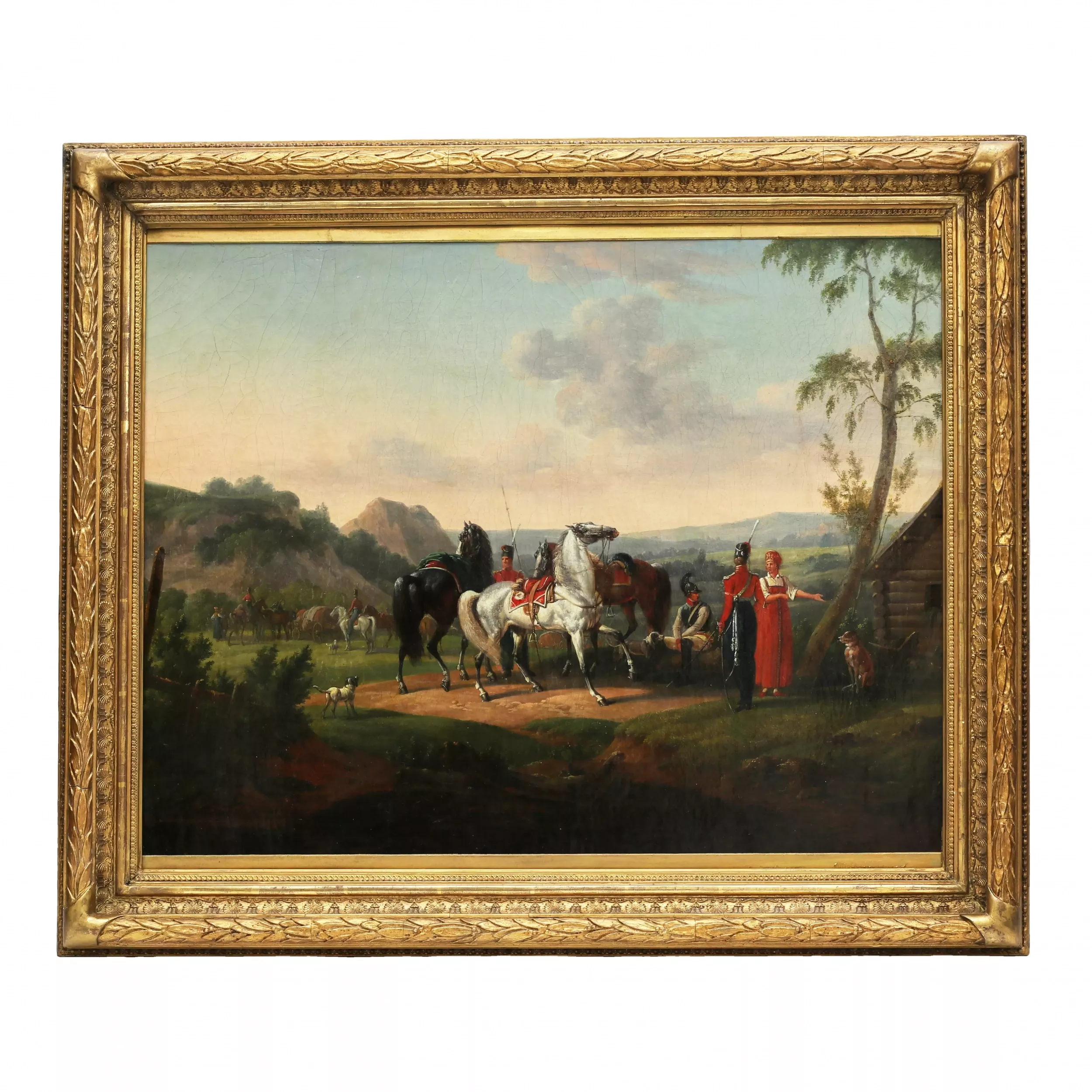 Ж.Ф.Ж. ШВЕБАШ-ДЕСФОНТЕН. Франция, 1769-1823 гг. Отдых Русской кавалерии.