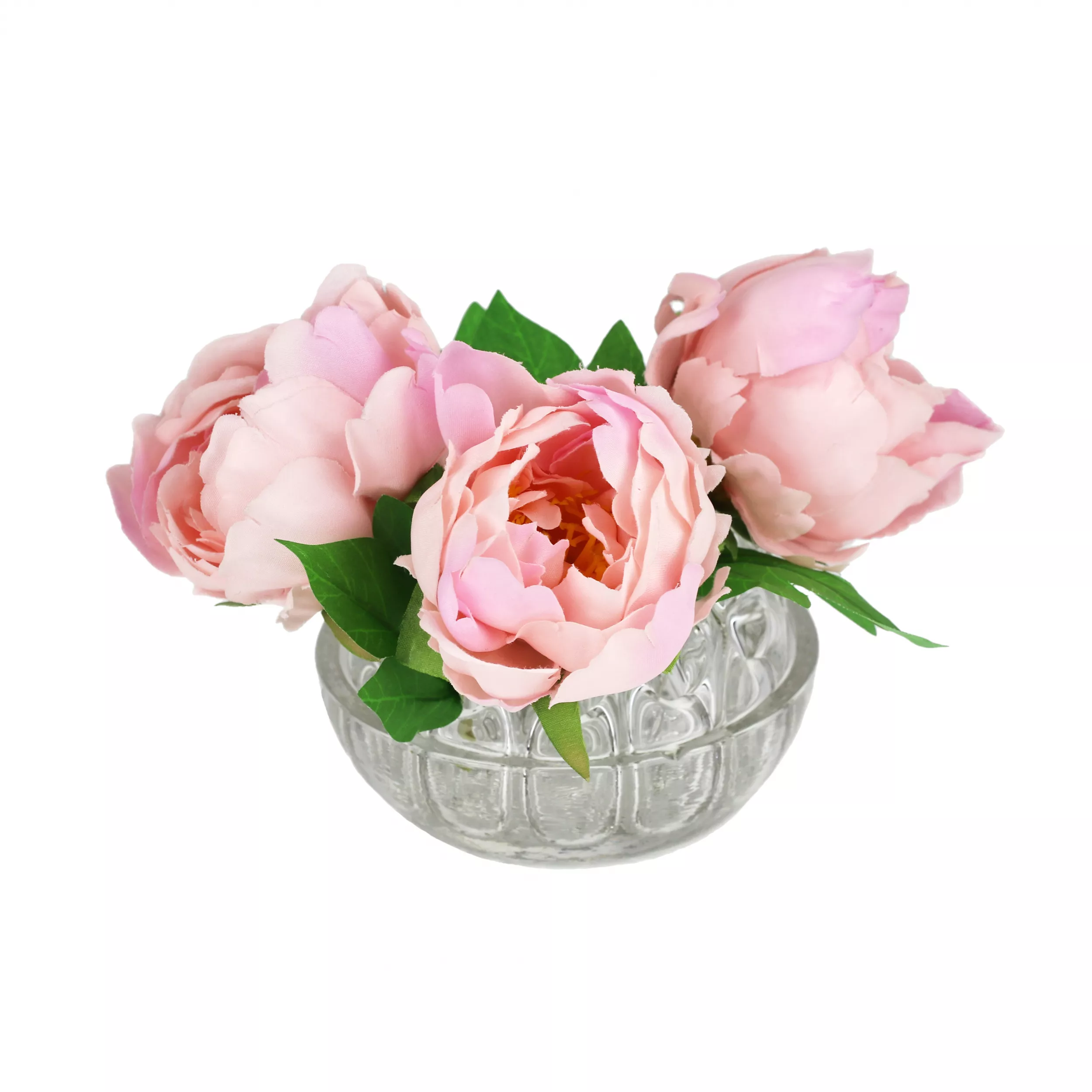 Glass, spherical vase for flowers. 20th century. 
