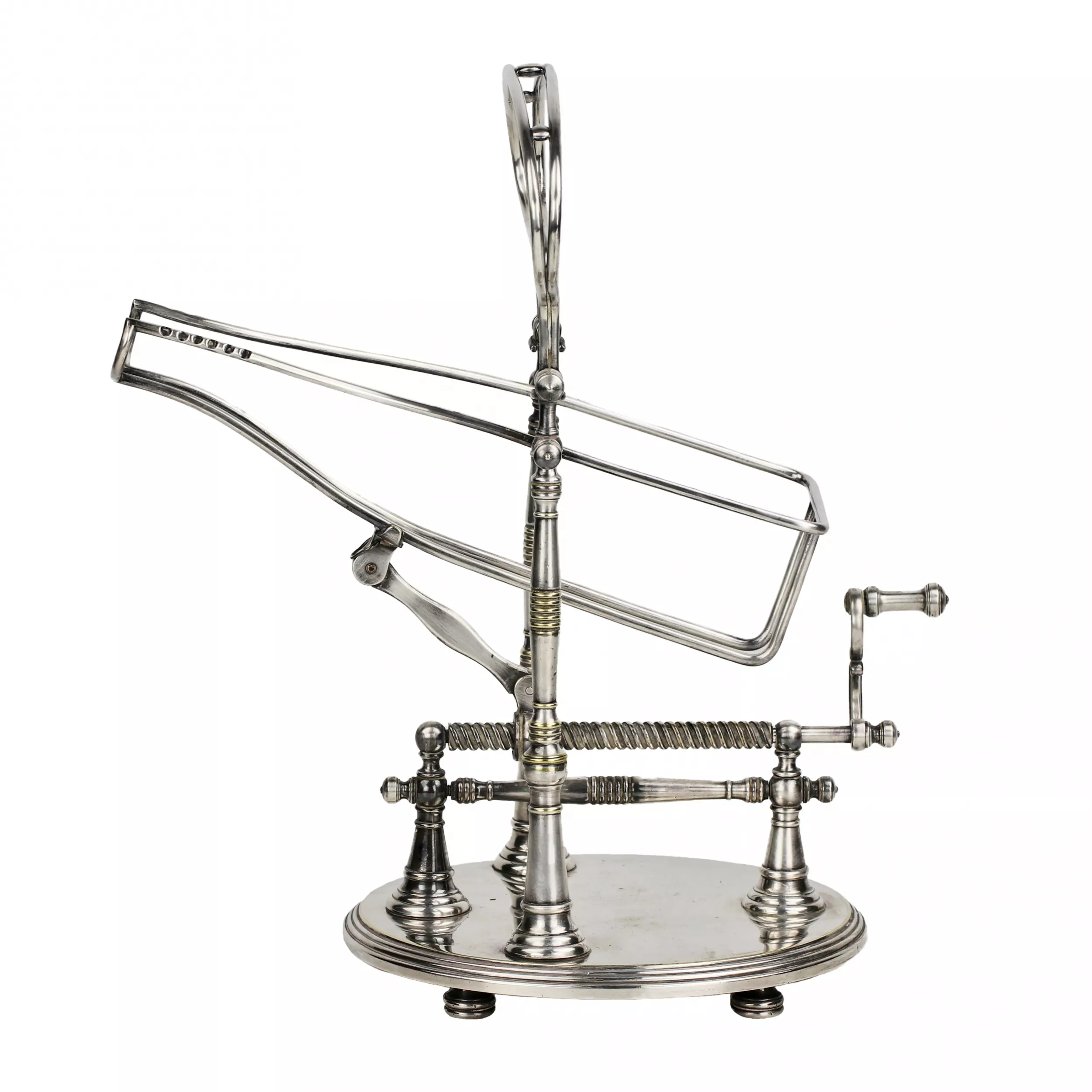 Magnificent carriage with a gate mechanism for pouring drinks. Christofle. 