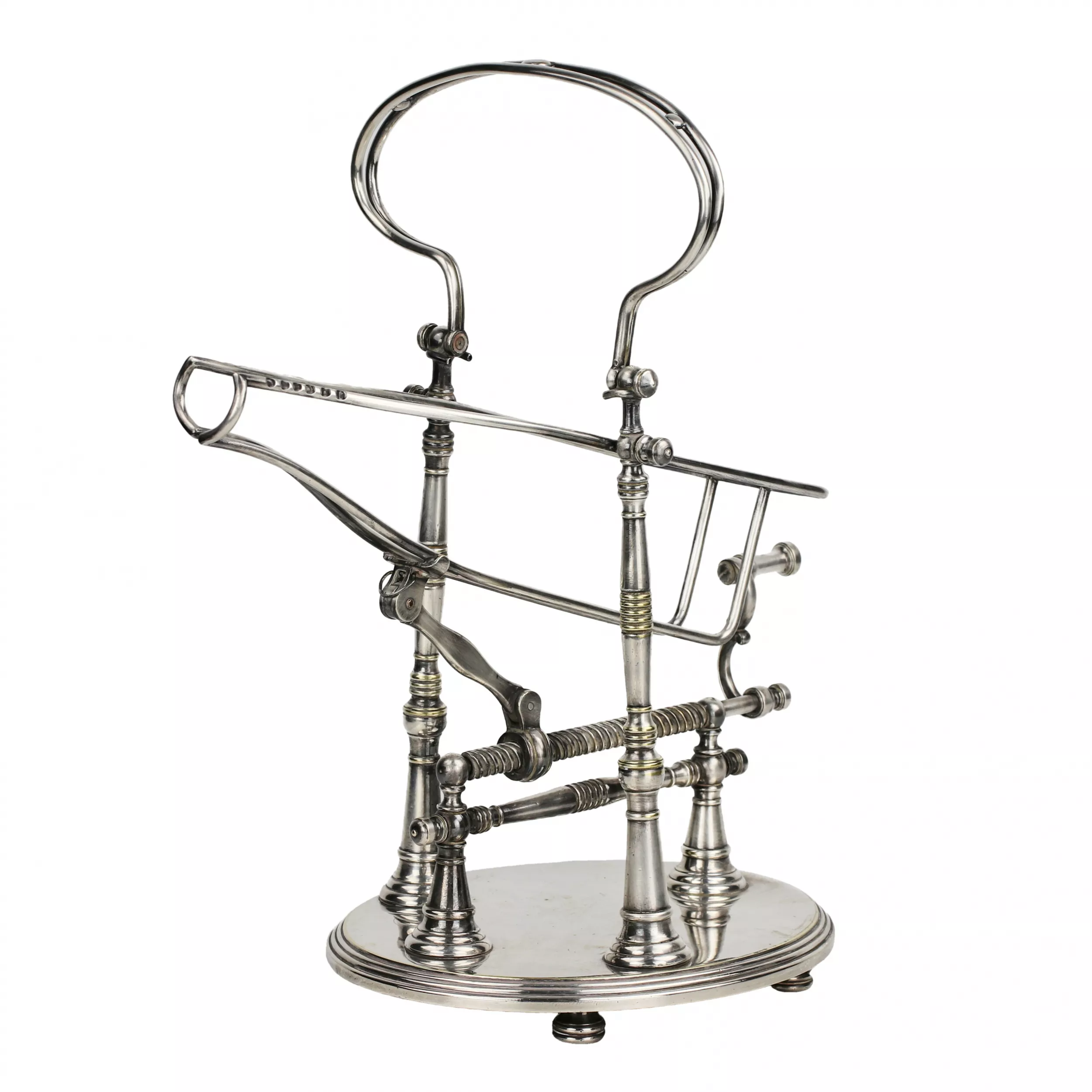 Magnificent carriage with a gate mechanism for pouring drinks. Christofle. 
