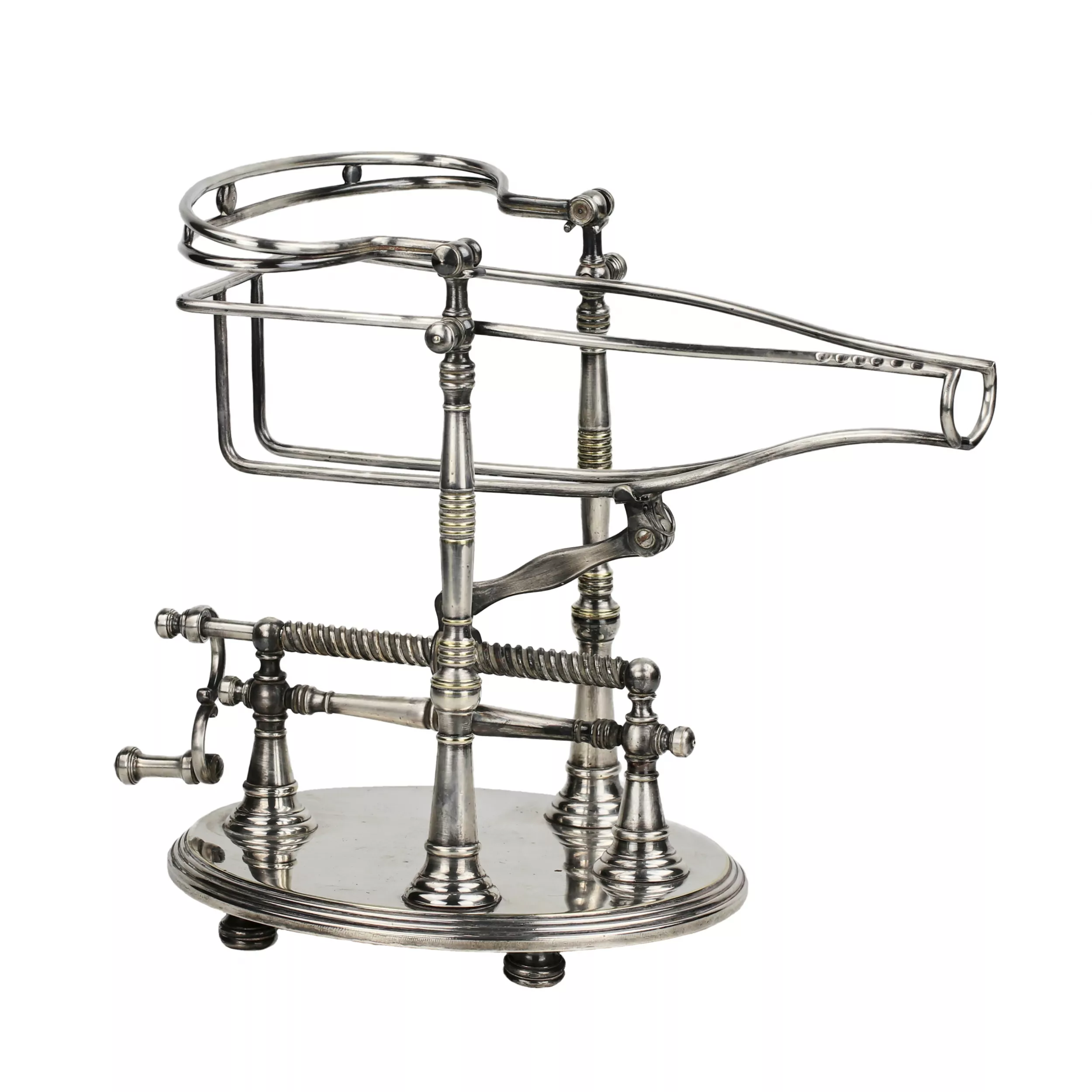 Magnificent carriage with a gate mechanism for pouring drinks. Christofle. 