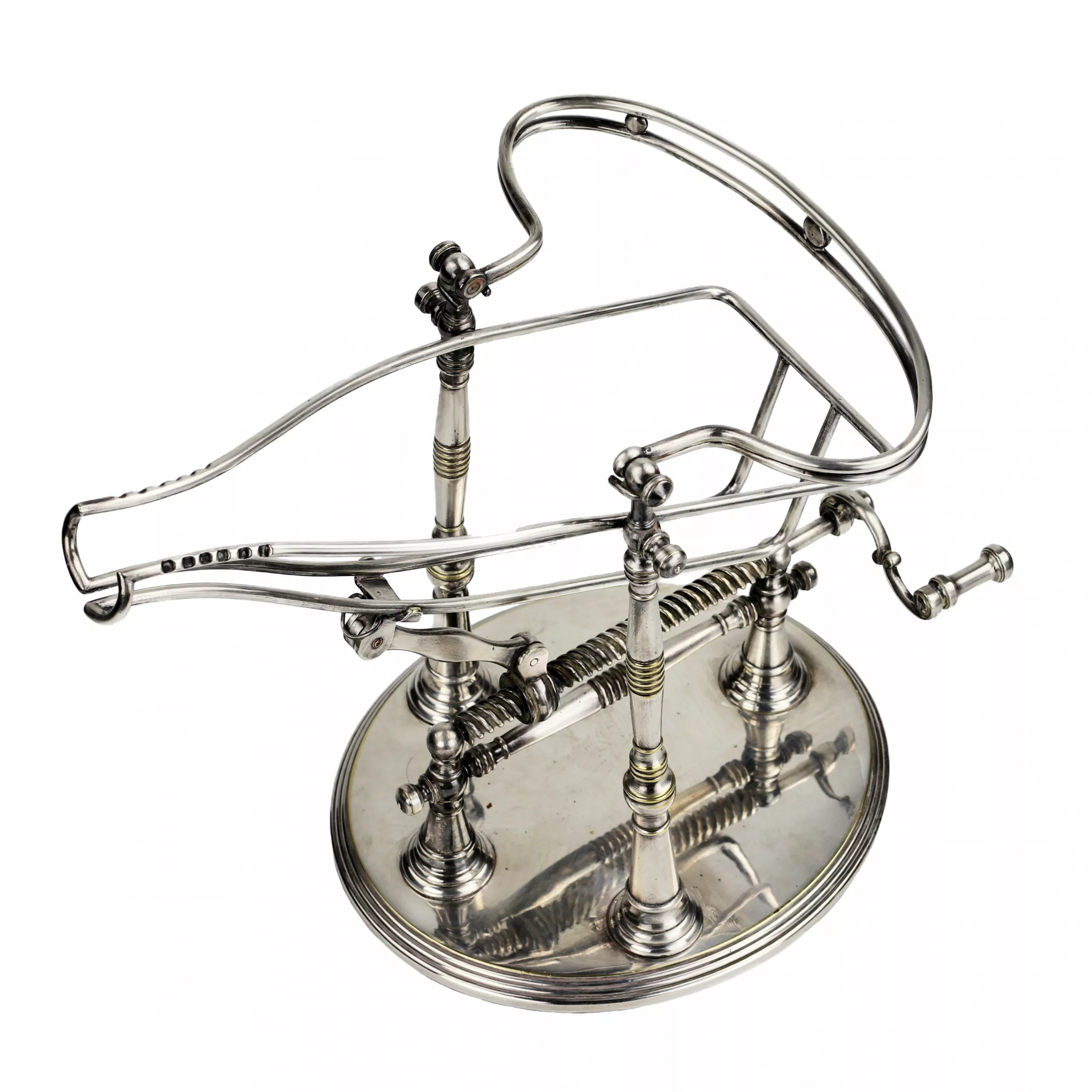 Magnificent carriage with a gate mechanism for pouring drinks. Christofle. 