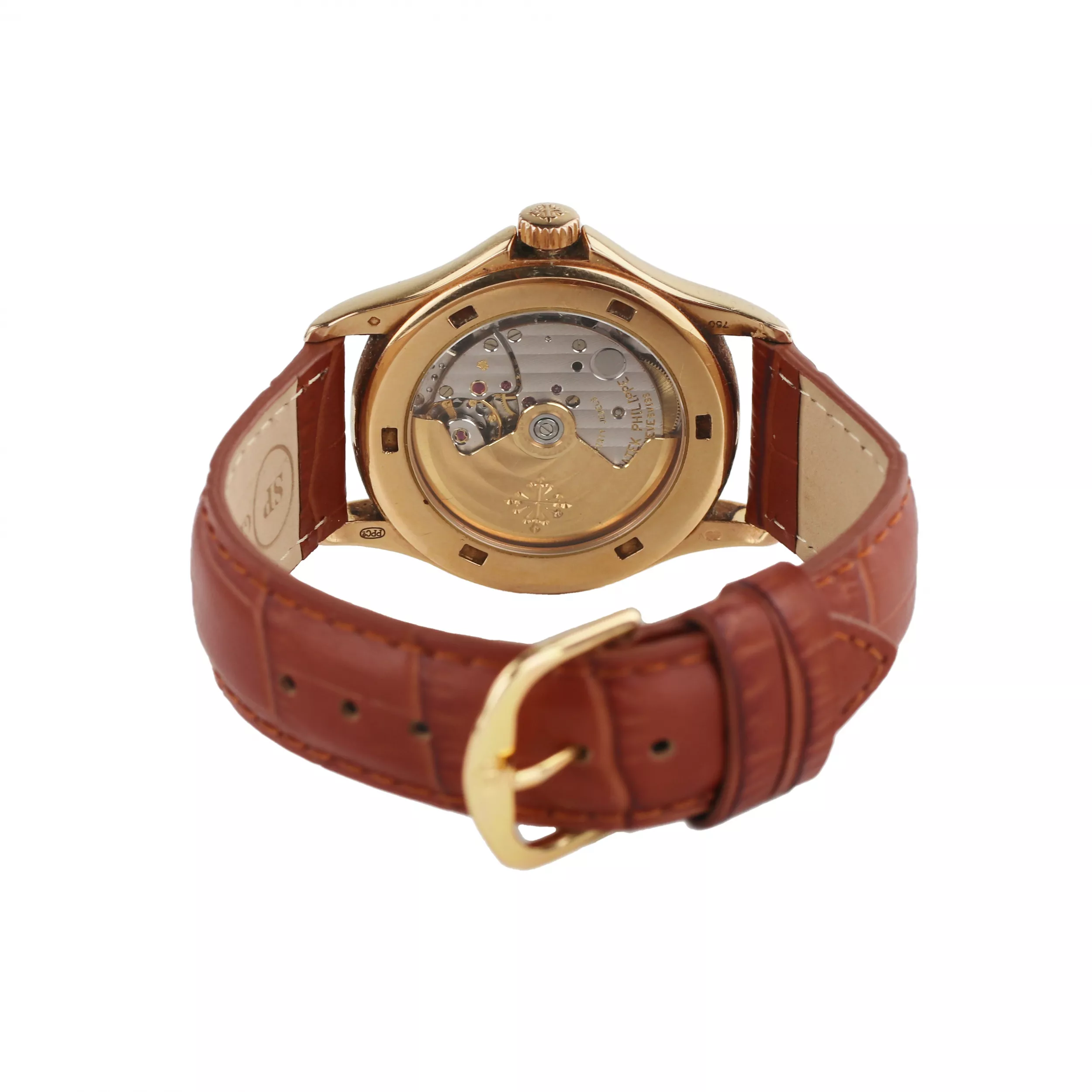 Montre homme Patek Philippe Calatrava en or rose 18 carats. 