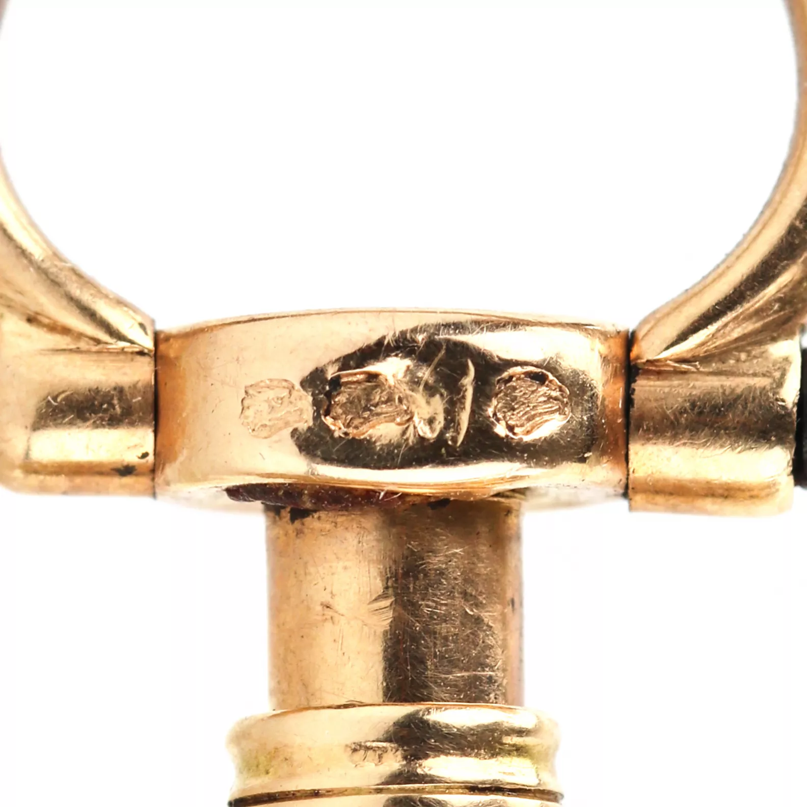 Châtelain avec montre de poche en or, diamants et peinture sur email. France 19ème siècle. 