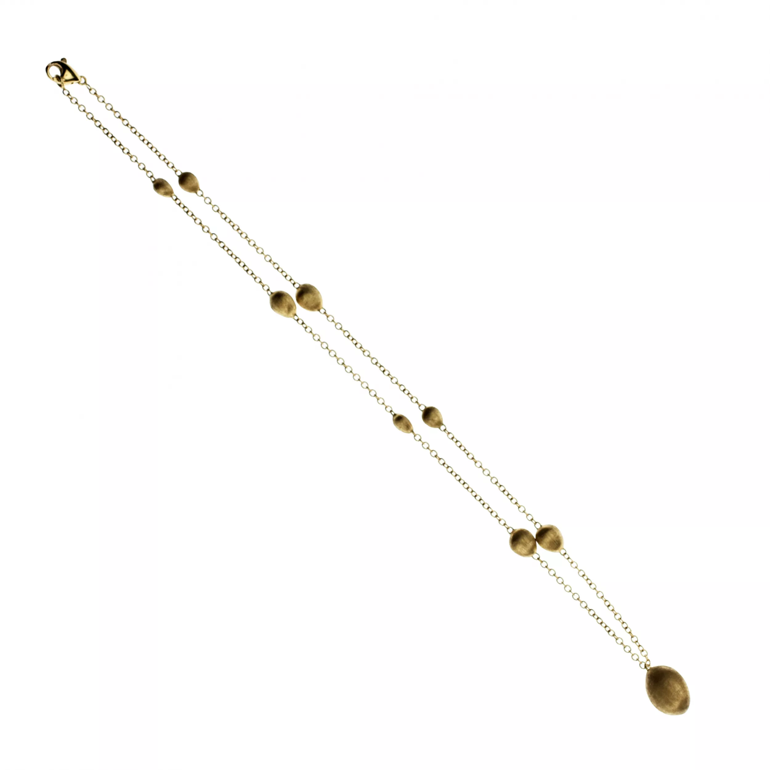 Marco Biсego. Chaîne en or originale avec pendentif et diamants. 