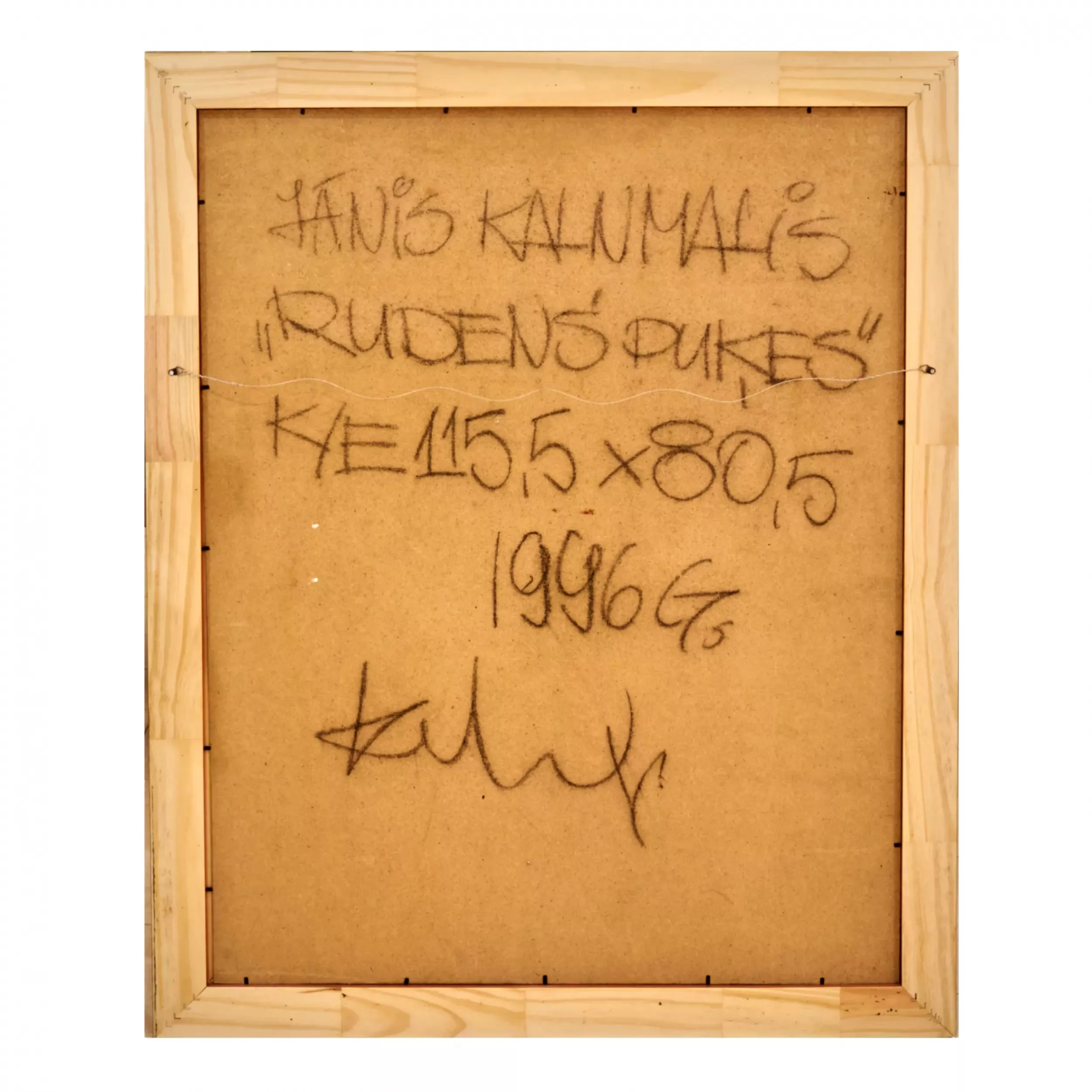 Nature morte aux fleurs d`automne. Janis KALNMALIS. 