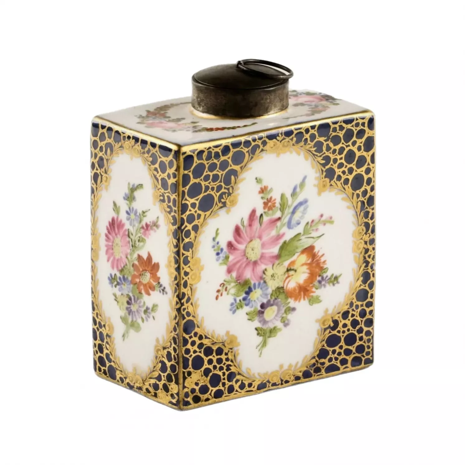 Bocal pour conserver le the. Meissen. 