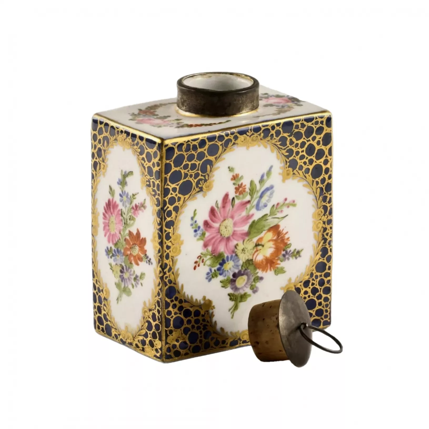 Bocal pour conserver le the. Meissen. 