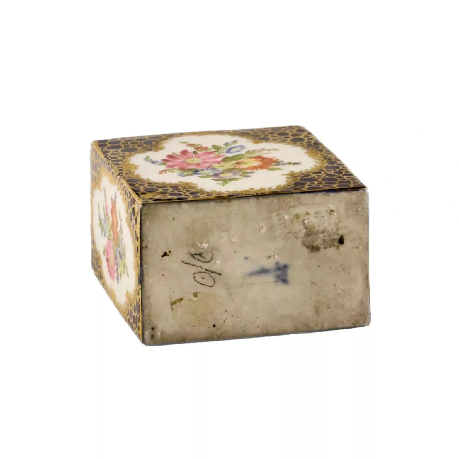 Bocal pour conserver le the. Meissen. 