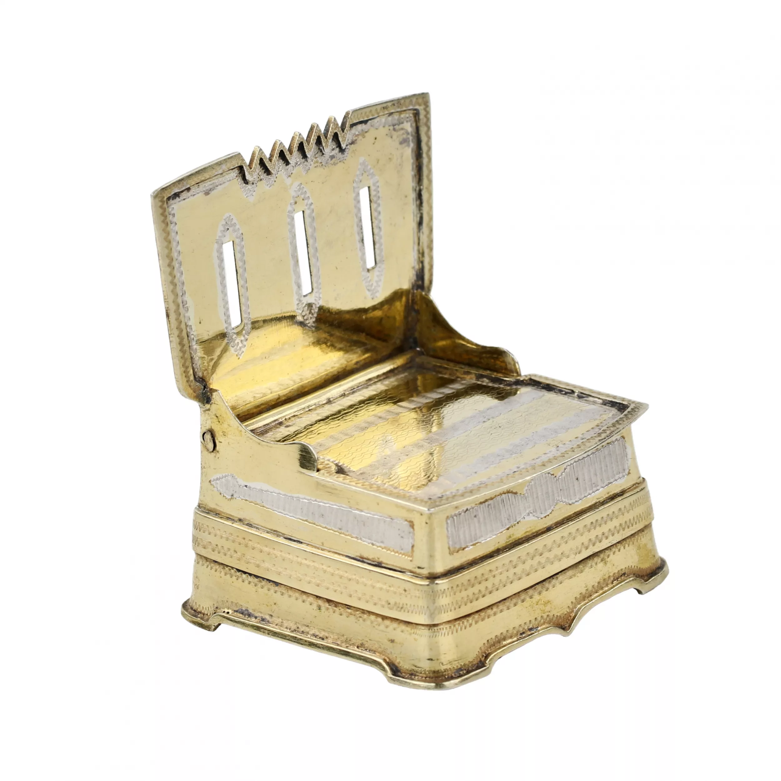 Silver salt shaker throne. 1857 