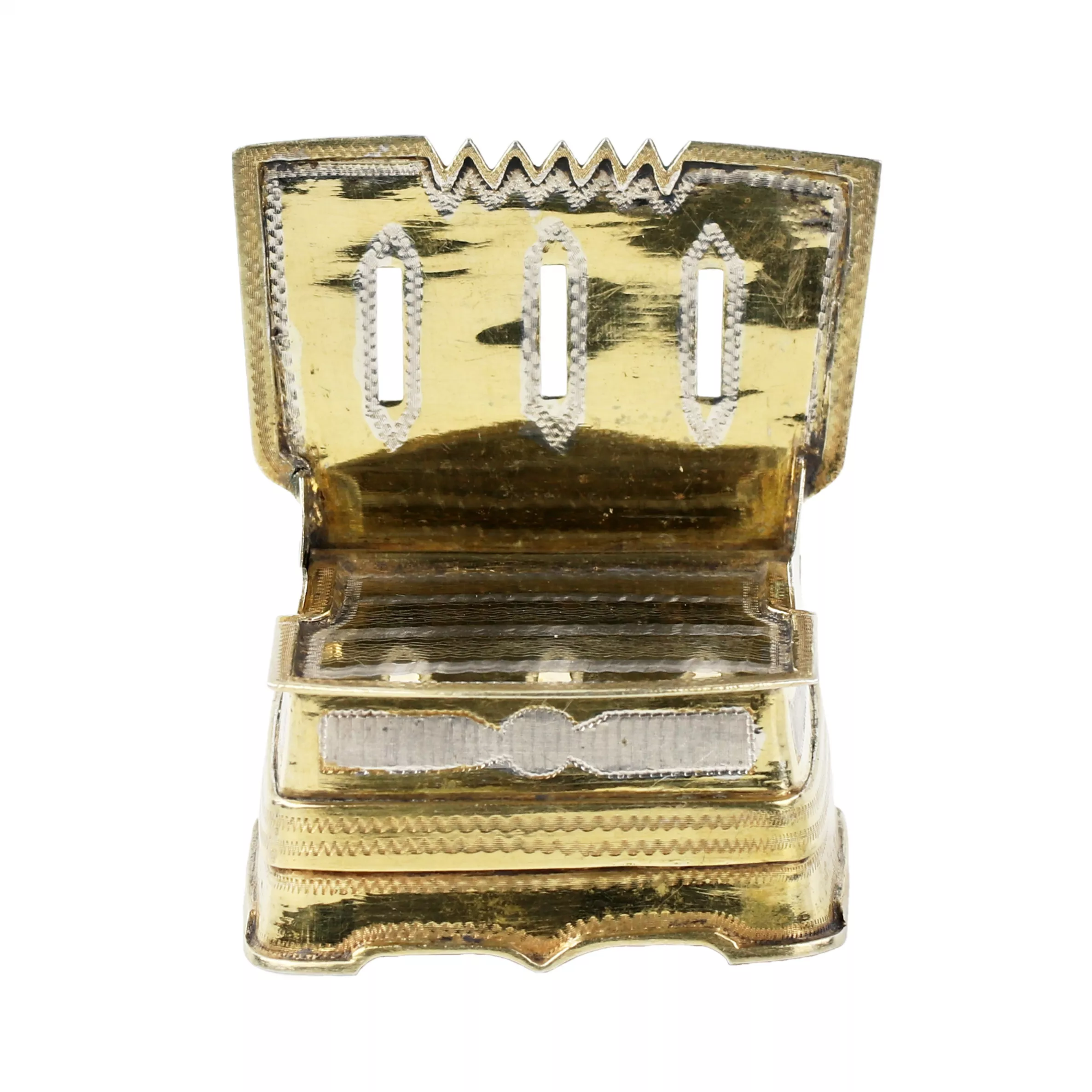 Silver salt shaker throne. 1857 
