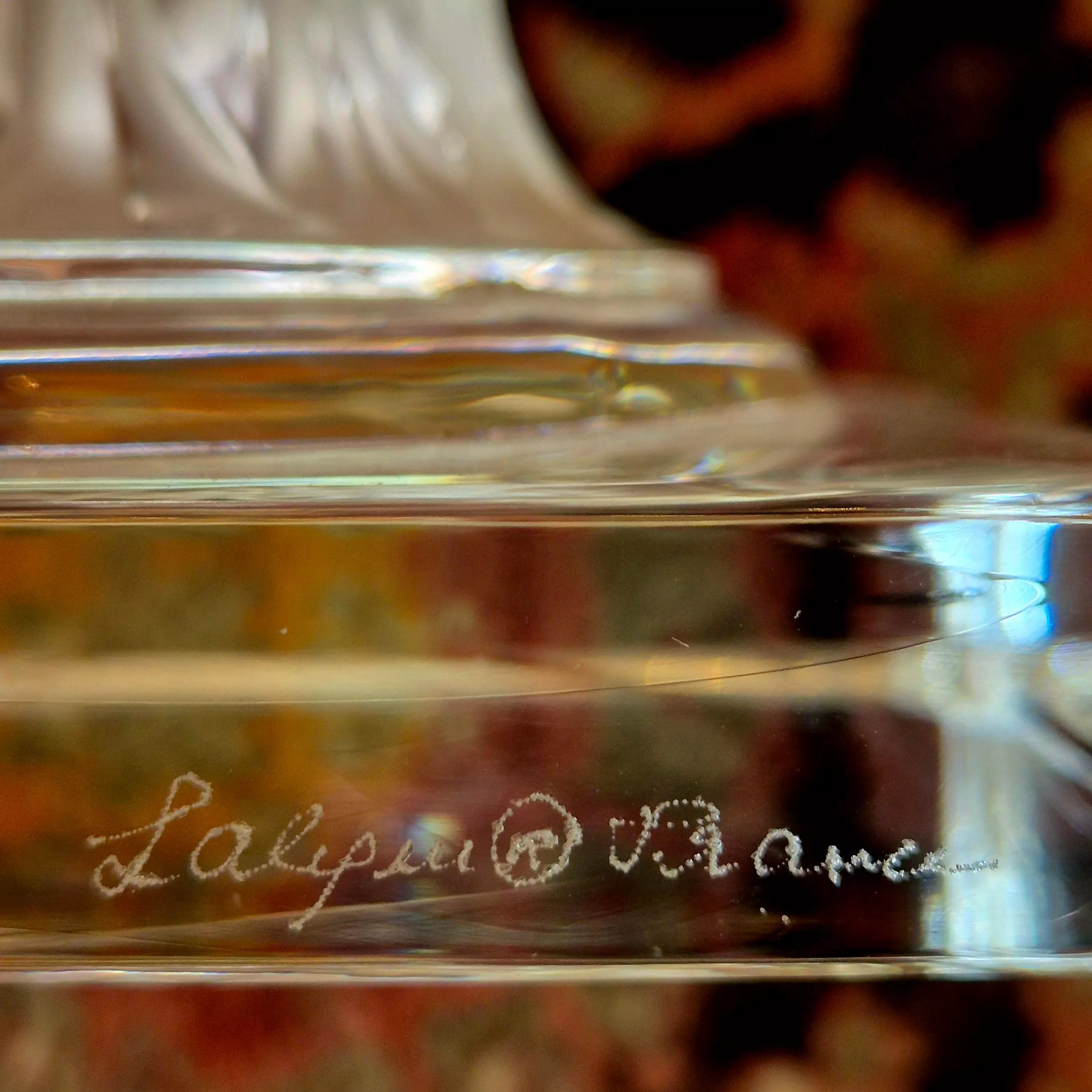 Lalique Versailles Vase in Clear Crystal — France, 1939 Design, Circa 1990