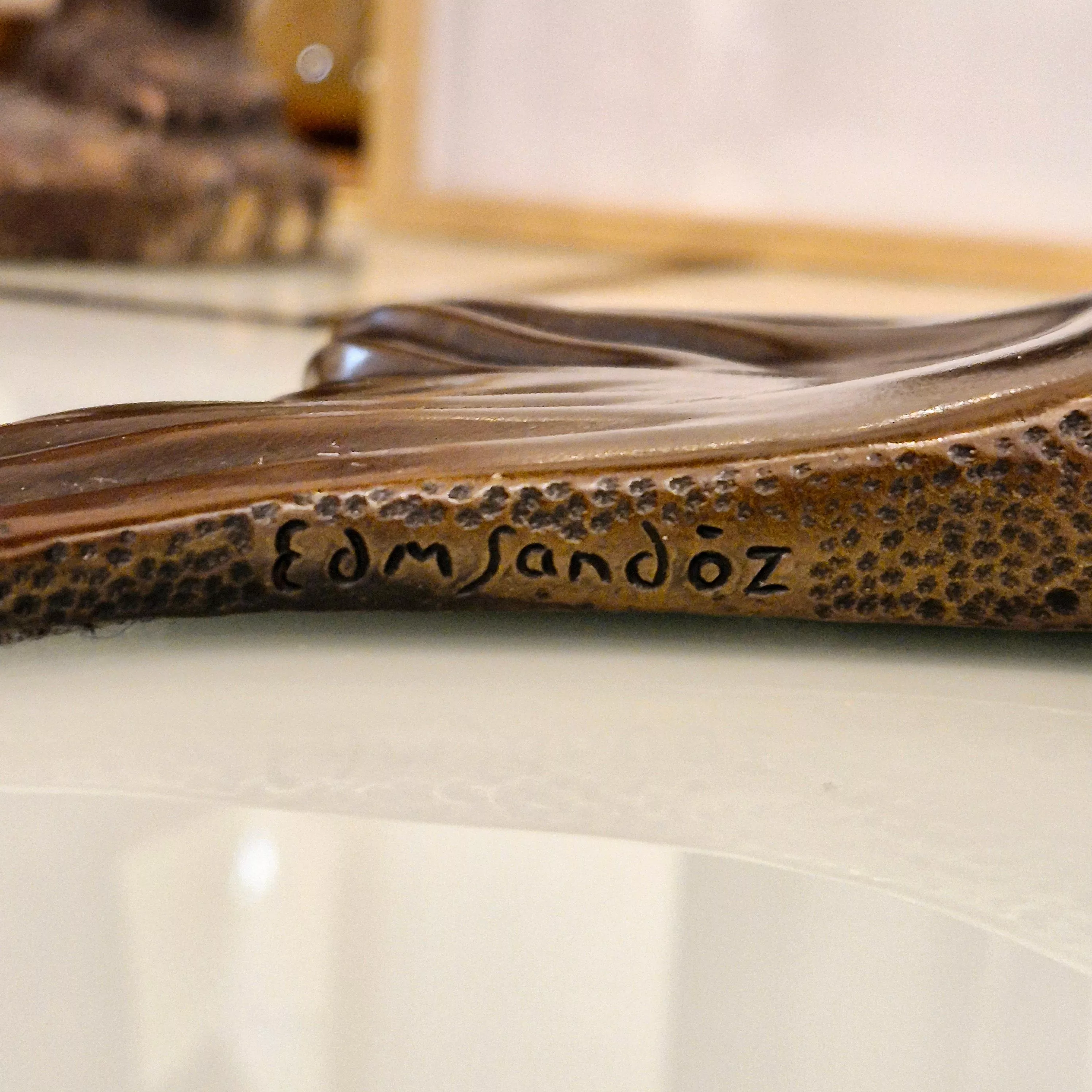 Edouard Marcel Sandoz, entwined carps, bronze, Susse Frères foundrymen, 1920